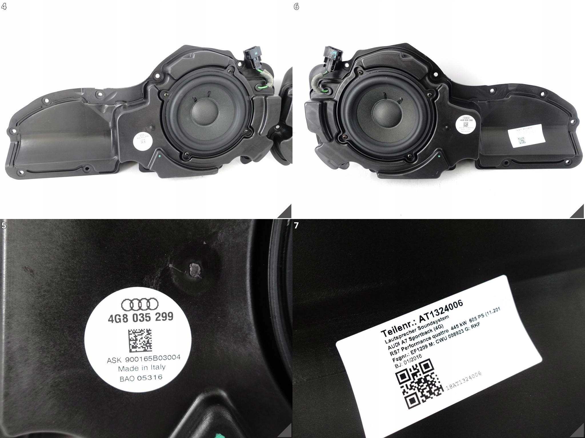 AUDI RS7 S7 A7 4G8 C7 10-18 LIFT ZESTAW GŁOŚNIKÓW WZMACNIACZ BANG & OLUFSEN AUDI RS7 S7 A7 4G8 C7 10-18 LIFT ZESTAW GŁOŚNIKÓW WZMACNIACZ BANG & OLUFSEN - obrazek 5