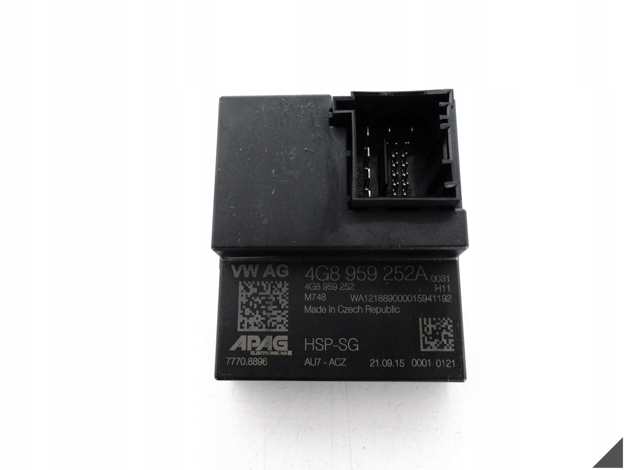 AUDI A7 S7 RS7 4G8 C7 LIFT 14-18 MODUŁ STEROWNIK SPOILERA TYŁ 4G8959252A AUDI A7 S7 RS7 4G8 C7 LIFT 14-18 MODUŁ STEROWNIK SPOILERA TYŁ 4G8959252A