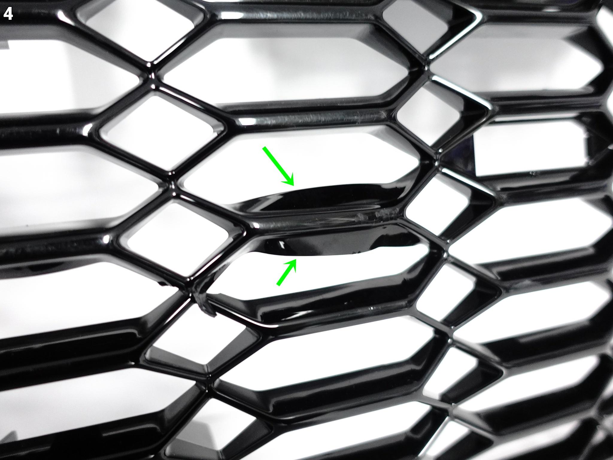 AUDI RS6 4K0 RS7 4K8 C8 19- GRILL ATRAPA KRATKA W ZDERZAK PRZÓD BLACK NIGHT AUDI RS6 4K0 RS7 4K8 C8 19- GRILL ATRAPA KRATKA W ZDERZAK PRZÓD BLACK NIGHT - obrazek 5