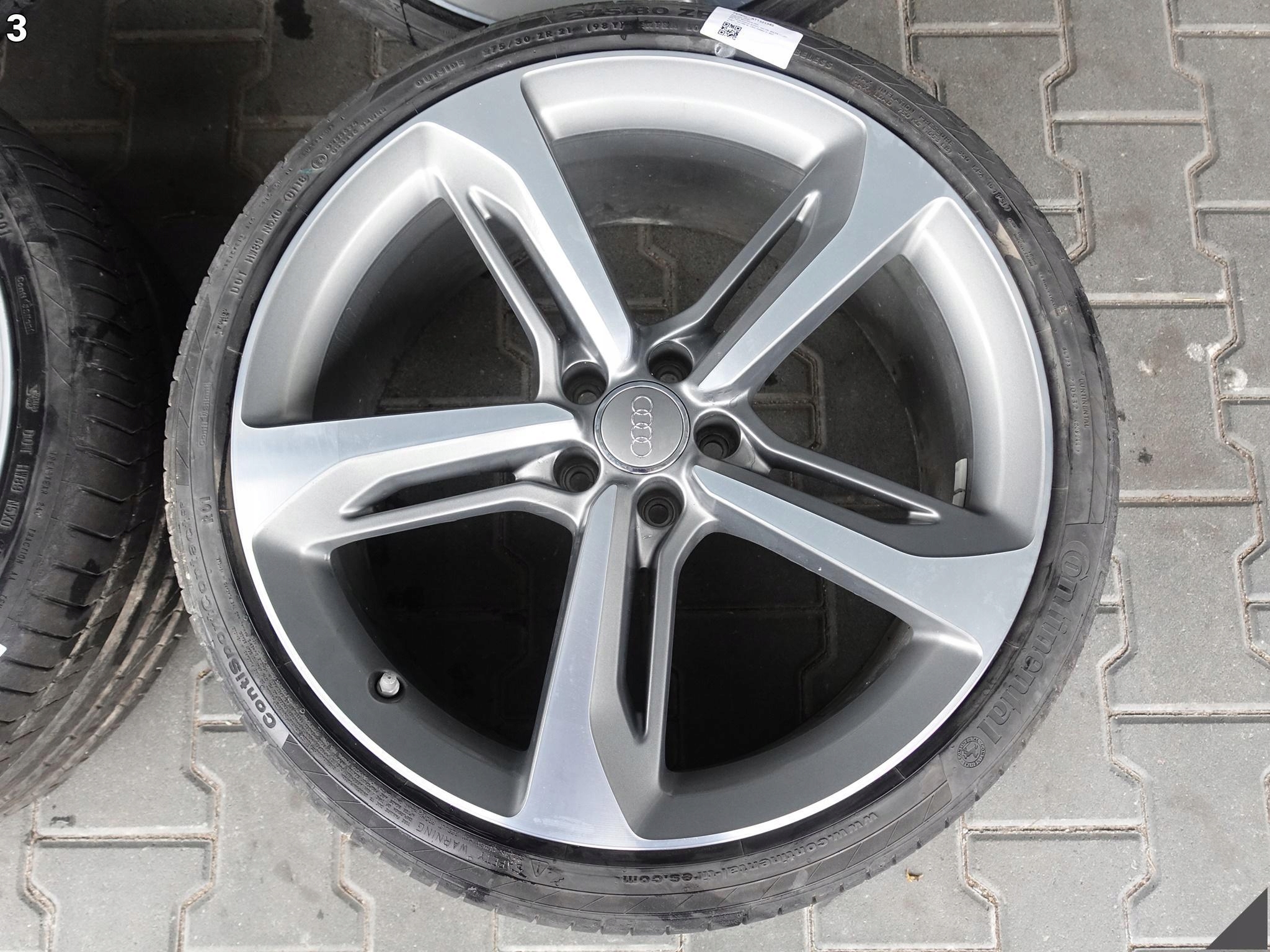 AUDI RS7 S7 A7 4G8 FELGI + OPONY 9Jx21 ET35 CONTINENTAL 275/30 15 ROK 7,8MM AUDI RS7 S7 A7 4G8 FELGI + OPONY 9Jx21 ET35 CONTINENTAL 275/30 15 ROK 7,8MM - obrazek 4