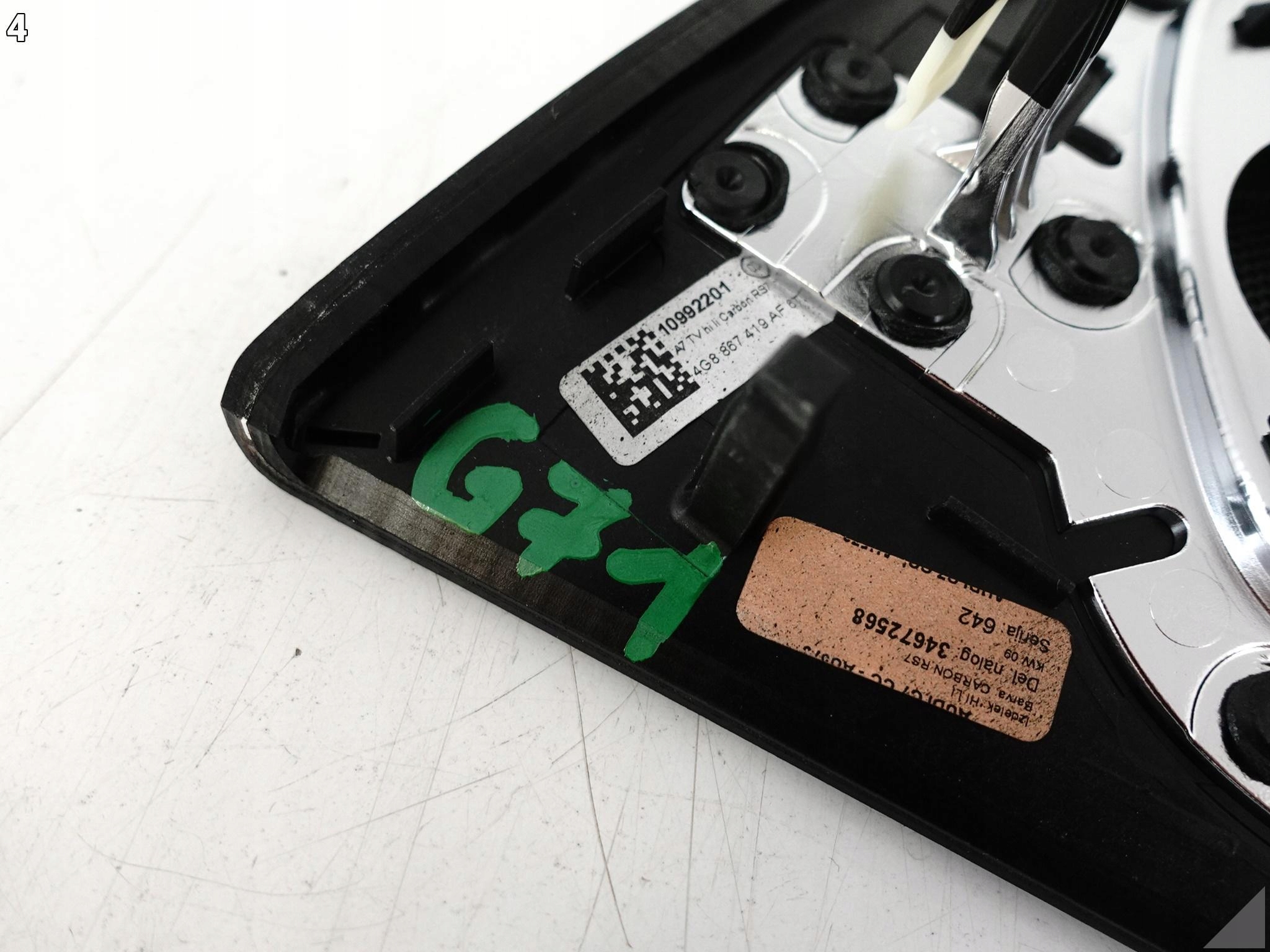 AUDI RS7 S7 A7 4G8 C7 10-18 OSŁONA DEKOR DRZWI LEWA TYŁ CARBON CHROM 6T3 AUDI RS7 S7 A7 4G8 C7 10-18 OSŁONA DEKOR DRZWI LEWA TYŁ CARBON CHROM 6T3 - obrazek 5