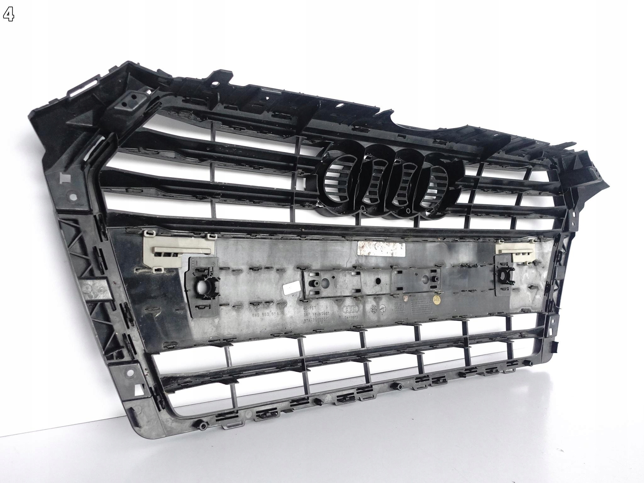 AUDI A4 B9 8W0 S-LINE 15-19 GRILL ATRAPA BLACK CZARNY AUDI A4 B9 8W0 S-LINE 15-19 GRILL ATRAPA BLACK CZARNY - obrazek 6