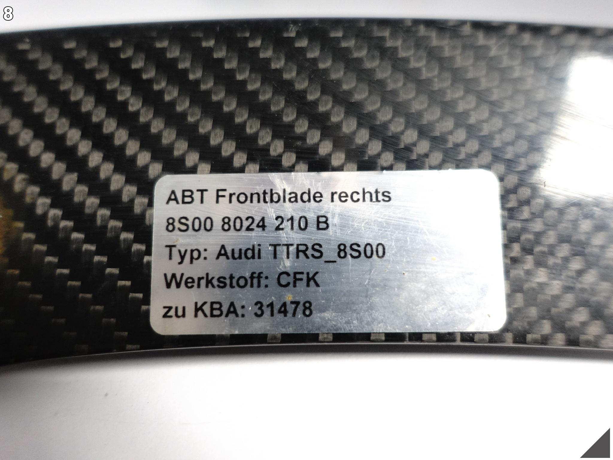 AUDI ABT RS6-R 4G0 C7 TTRS-R 8S0 CARBON SPOILER LISTWA BLENDA DOKŁADKA AUDI ABT RS6-R 4G0 C7 TTRS-R 8S0 CARBON SPOILER LISTWA BLENDA DOKŁADKA - obrazek 9