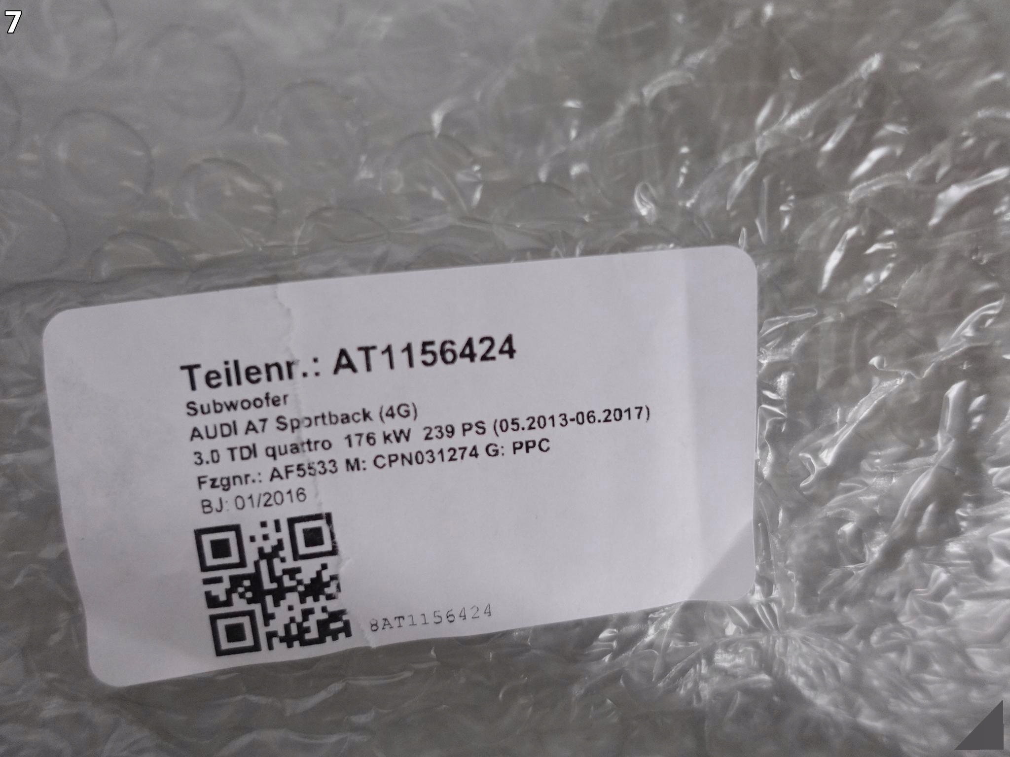AUDI A6 S6 C7 4G0 4G1 A7 S7 4G8 GŁOŚNIK SUBWOOFER 4G9035381A AUDI A6 S6 C7 4G0 4G1 A7 S7 4G8 GŁOŚNIK SUBWOOFER 4G9035381A - obrazek 8