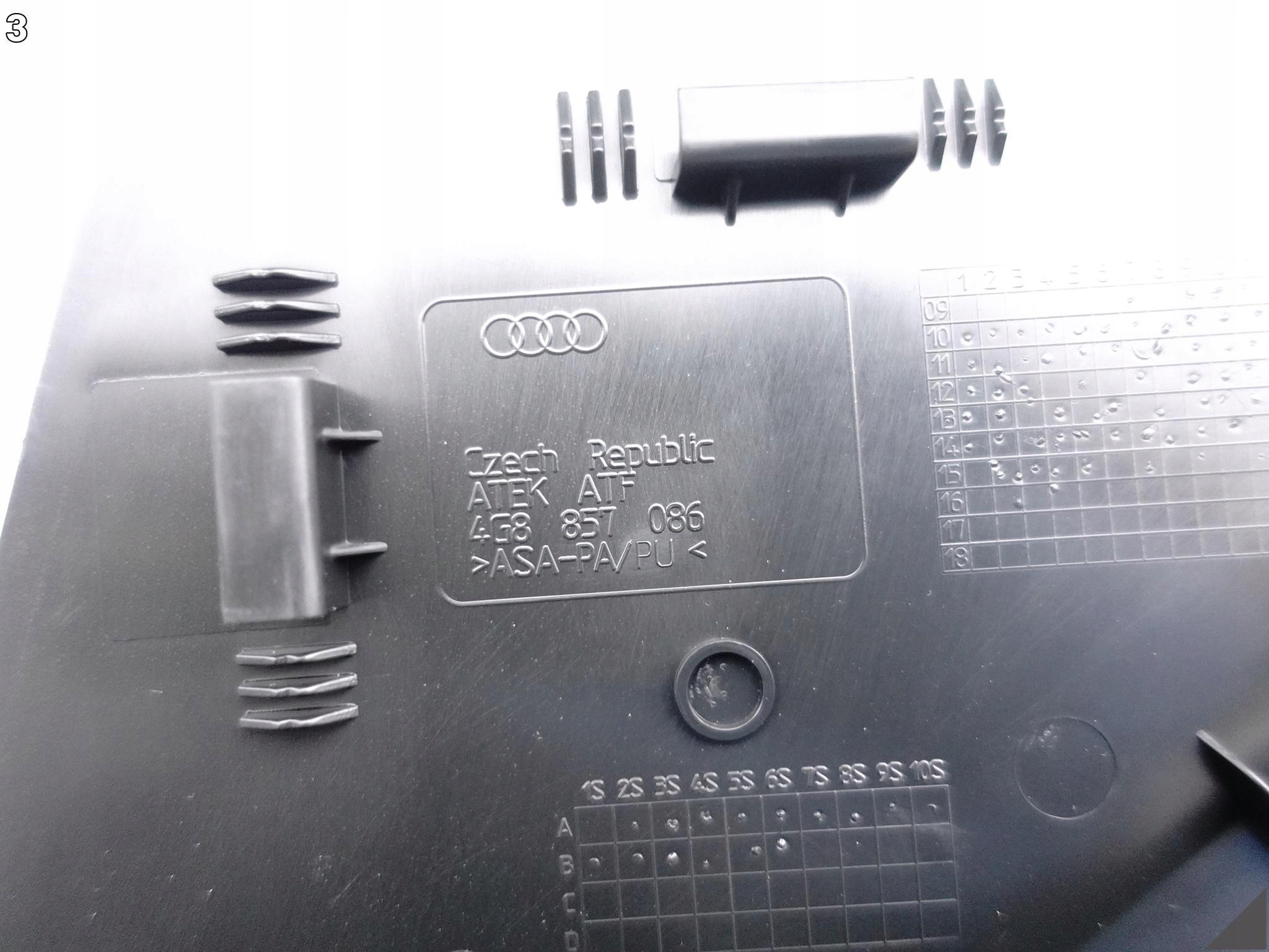 AUDI RS7 S7 A7 4G8 C7 10-18 LIFT ZAŚLEPKA BOCZNA DESKI KOKPITU PRAWA 4PK AUDI RS7 S7 A7 4G8 C7 10-18 LIFT ZAŚLEPKA BOCZNA DESKI KOKPITU PRAWA 4PK - obrazek 4