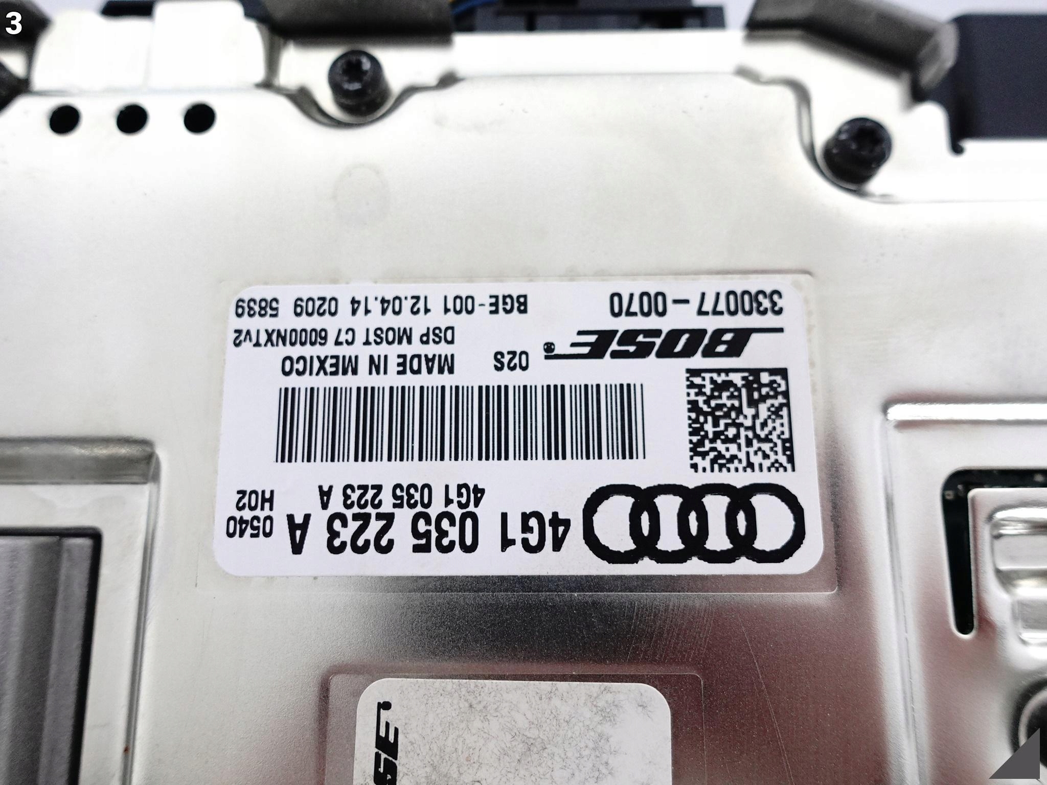 AUDI A8 S8 4H0 D4 A6 S6 4G0 4G1 A7 S7 4G8 WZMACNIACZ BOSE 4G1035233A AUDI A8 S8 4H0 D4 A6 S6 4G0 4G1 A7 S7 4G8 WZMACNIACZ BOSE 4G1035233A - obrazek 4