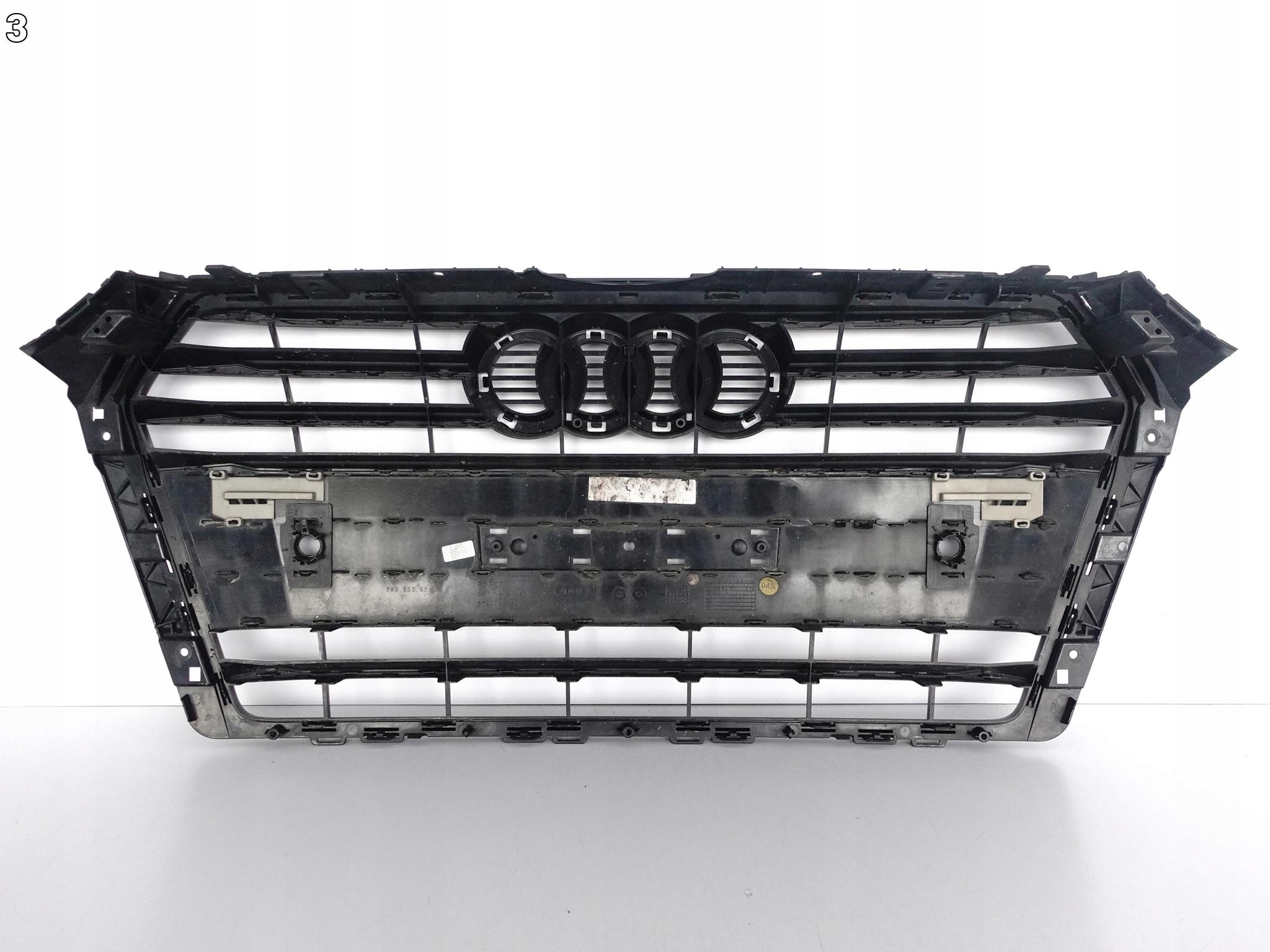 AUDI A4 B9 8W0 S-LINE 15-19 GRILL ATRAPA BLACK CZARNY AUDI A4 B9 8W0 S-LINE 15-19 GRILL ATRAPA BLACK CZARNY - obrazek 5