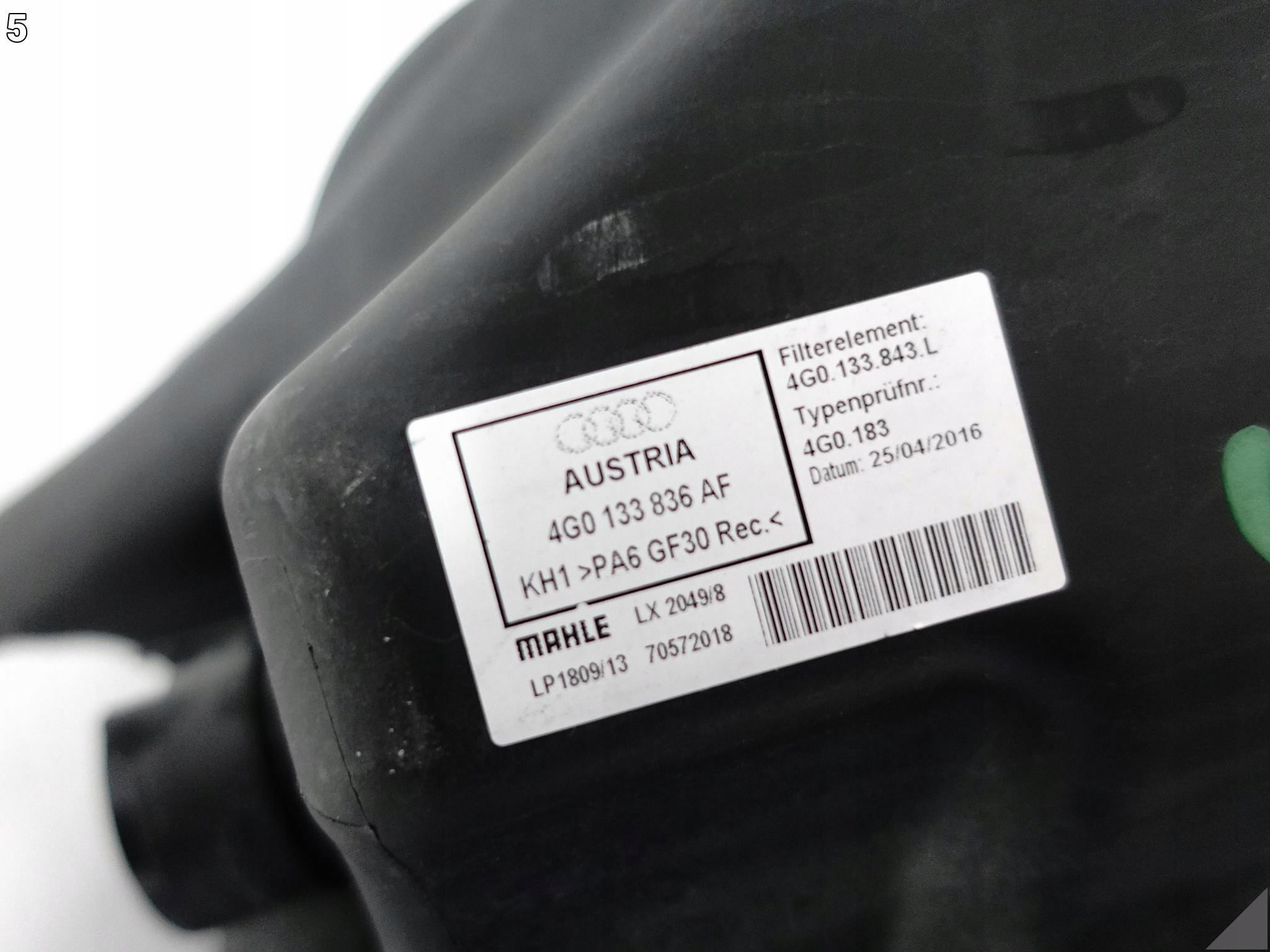 AUDI RS7 4G8 RS6 4G0 C7 LIFT 14-18 OBUDOWA FILTRA POWIETRZA + FILTR 4.0TFSI AUDI RS7 4G8 RS6 4G0 C7 LIFT 14-18 OBUDOWA FILTRA POWIETRZA + FILTR 4.0TFSI - obrazek 6