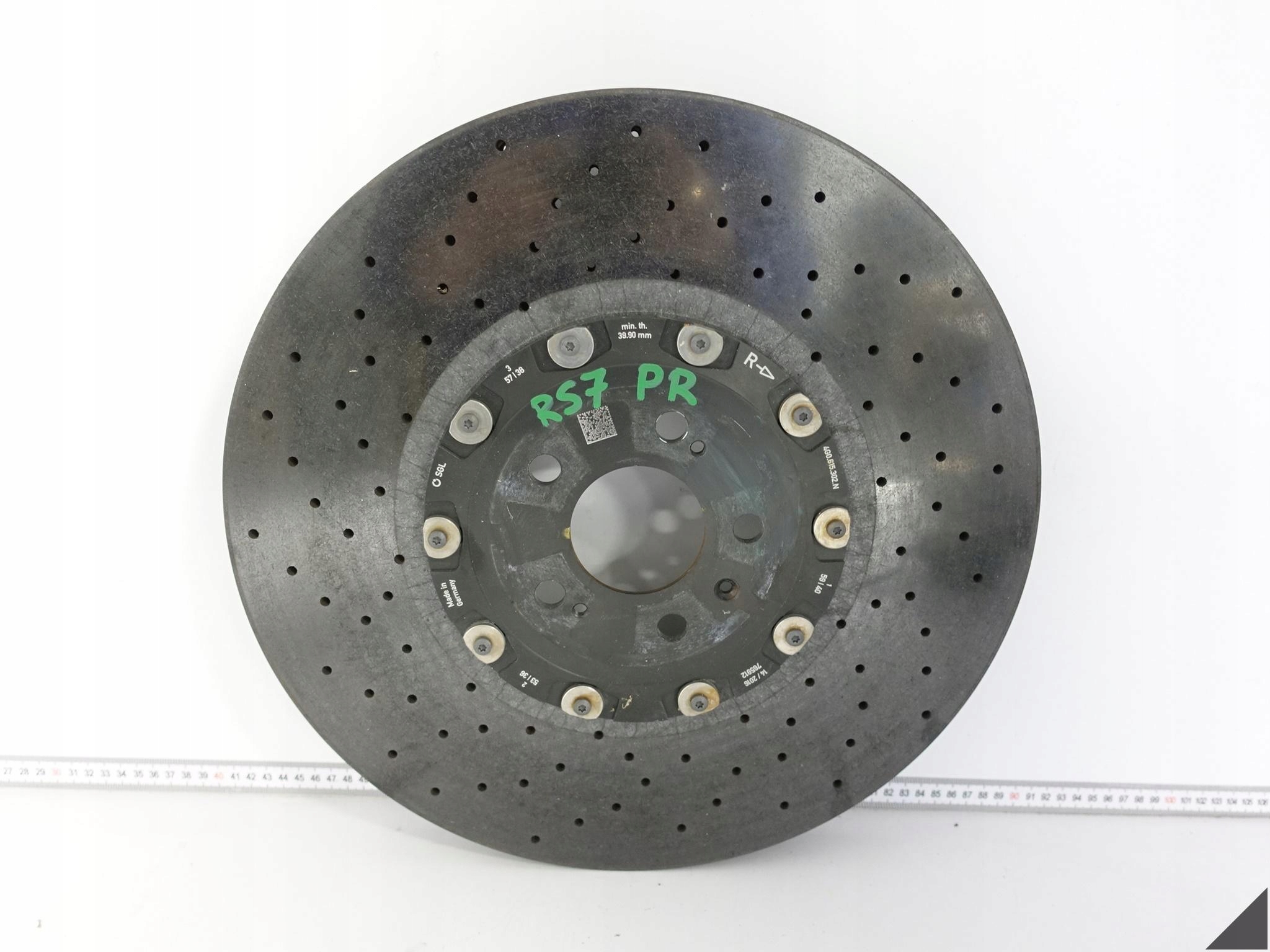 AUDI RS7 4G8 RS6 4G0 C7 TARCZA CERAMICZNA PRAWA PRZÓD 420×40 DEMONTAŻ 340KM AUDI RS7 4G8 RS6 4G0 C7 TARCZA CERAMICZNA PRAWA PRZÓD 420x40 DEMONTAŻ 340KM