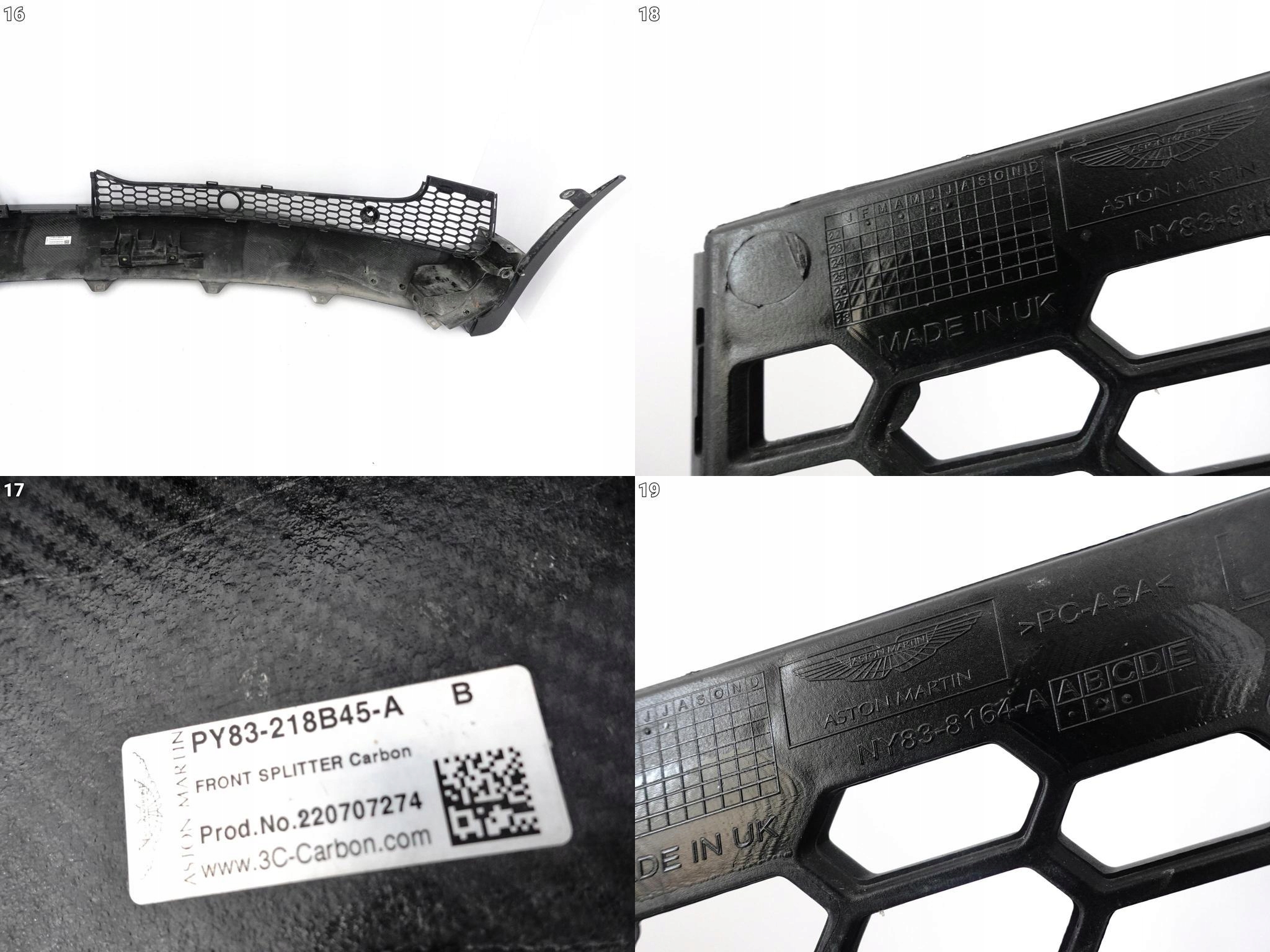 ASTON MARTIN DBX 707 DBX707 SPOILER SPLITTER CARBON LISTWA ZDERZAK PRZÓD ASTON MARTIN DBX 707 DBX707 SPOILER SPLITTER CARBON LISTWA ZDERZAK PRZÓD - obrazek 11