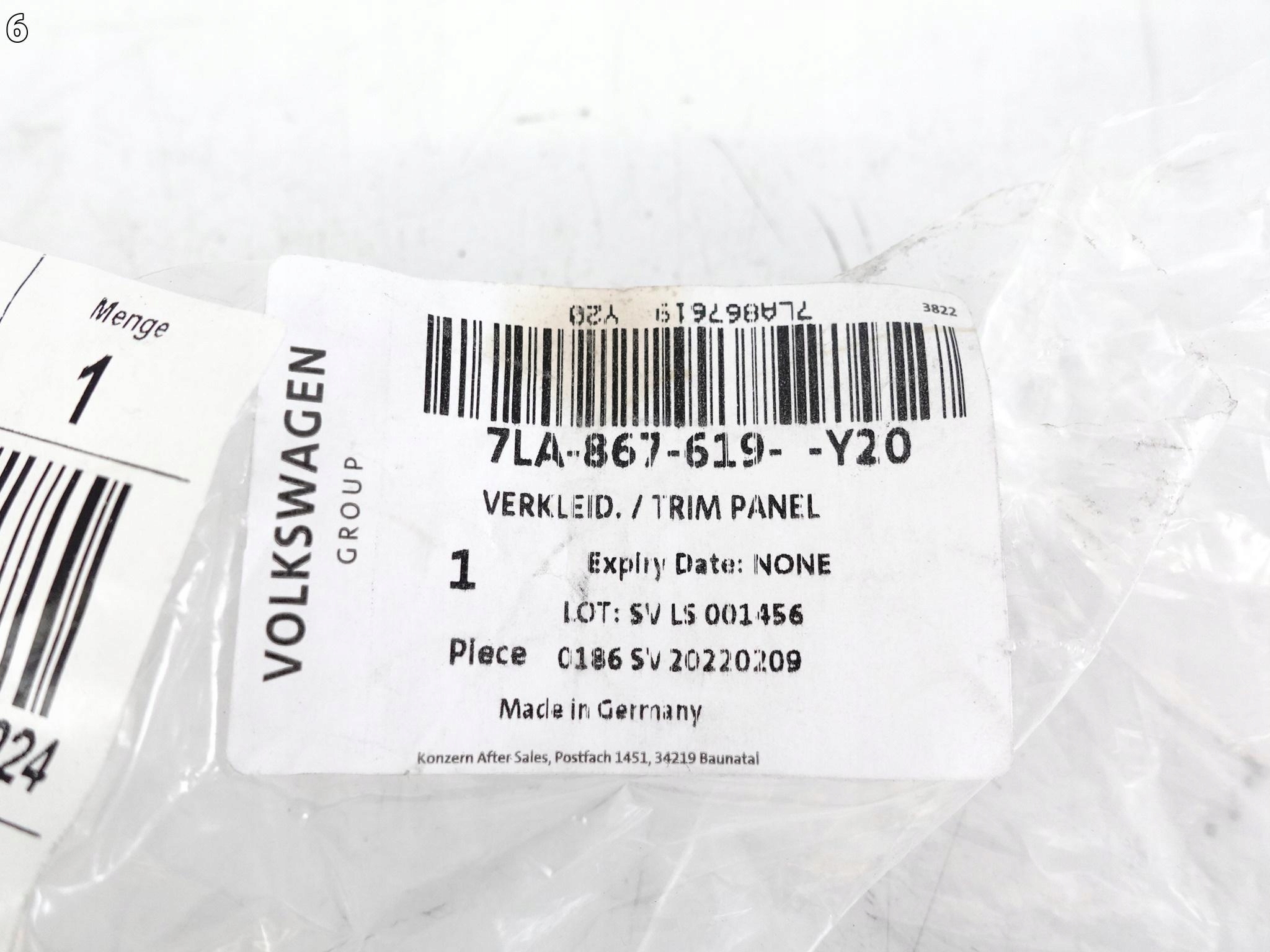 VW T6 T6.1 7LA LIFT 19-24 OSŁONA OBUDOWA KLAMKI DRZWI PRZESÓWNYCH LEWA Y20 VW T6 T6.1 7LA LIFT 19-24 OSŁONA OBUDOWA KLAMKI DRZWI PRZESÓWNYCH LEWA Y20 - obrazek 7