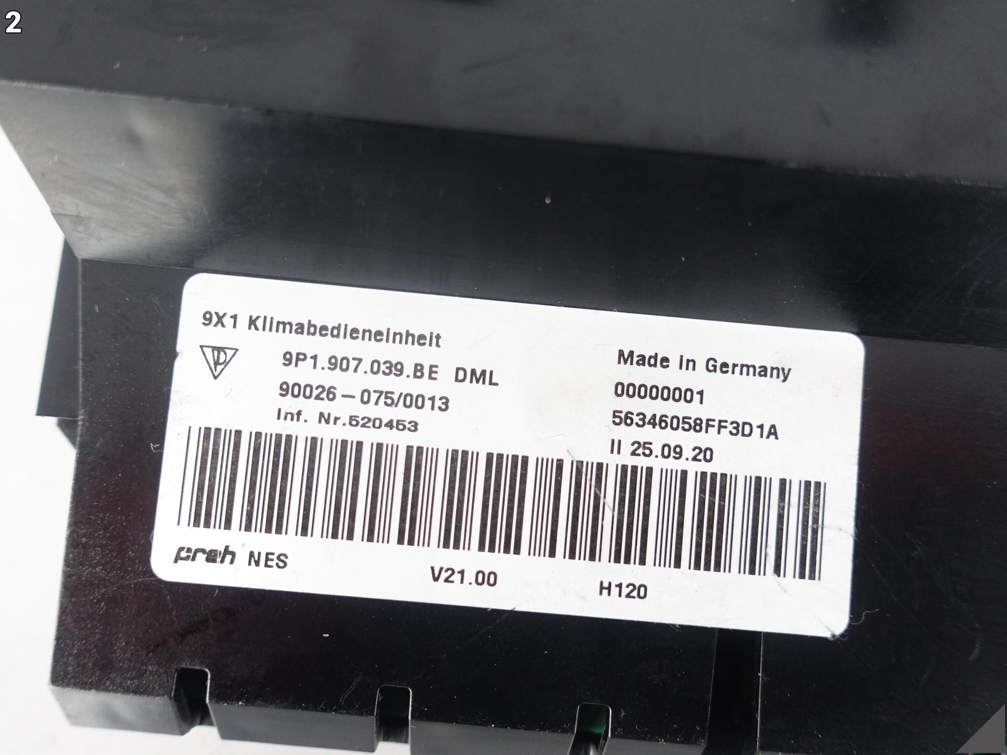 PORSCHE 991 982 718 BOXSTER PANEL STEROWANIA KLIMATYZACJI PRZÓD 9P1907039BE PORSCHE 991 982 718 BOXSTER PANEL STEROWANIA KLIMATYZACJI PRZÓD 9P1907039BE - obrazek 3