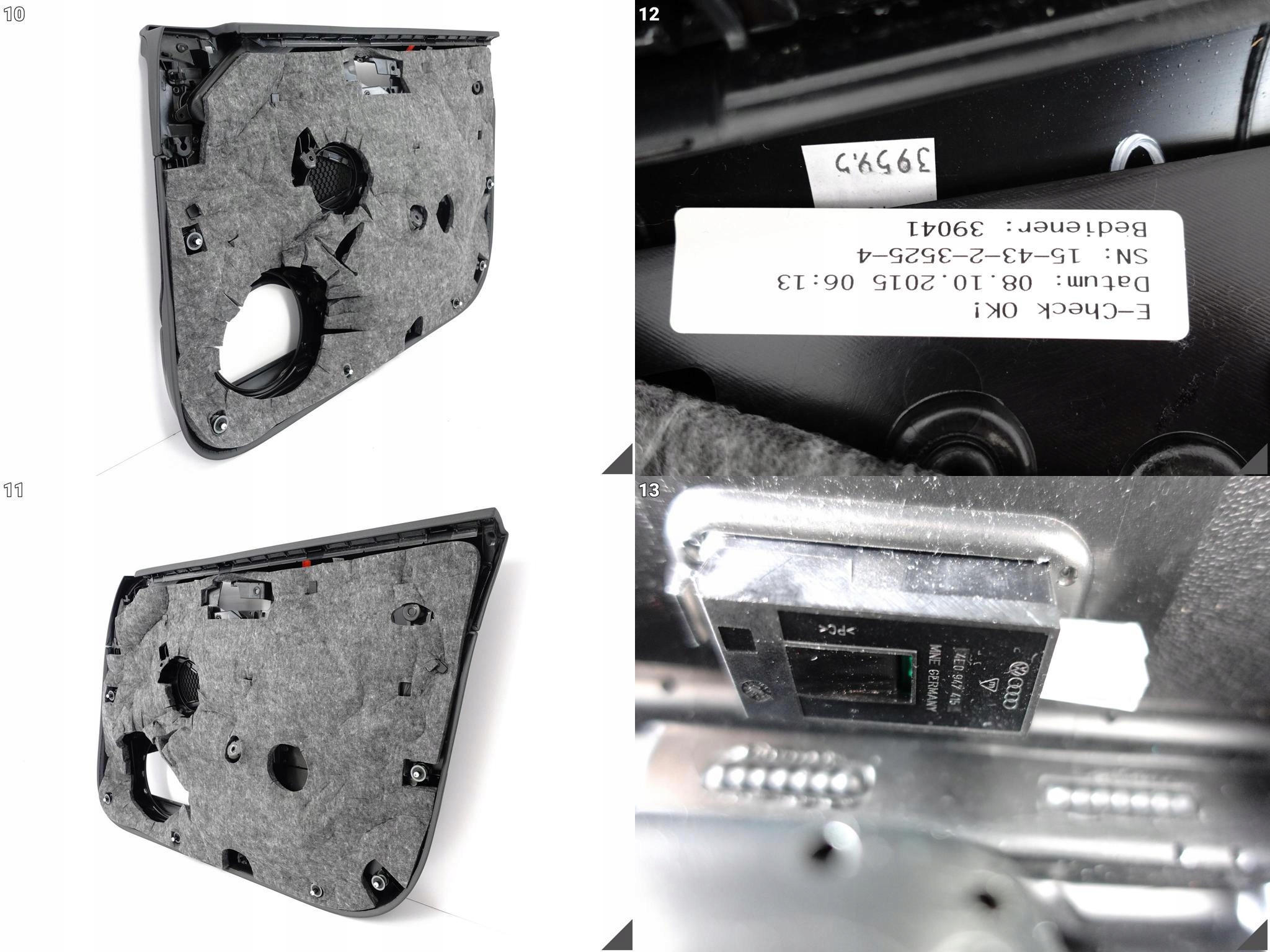 AUDI A8 4H0 4H1 D4 LIFT 13-17 BOCZEK TAPICERKA DRZWI LEWY PRZÓD ALCANTARA AUDI A8 4H0 4H1 D4 LIFT 13-17 BOCZEK TAPICERKA DRZWI LEWY PRZÓD ALCANTARA - obrazek 11