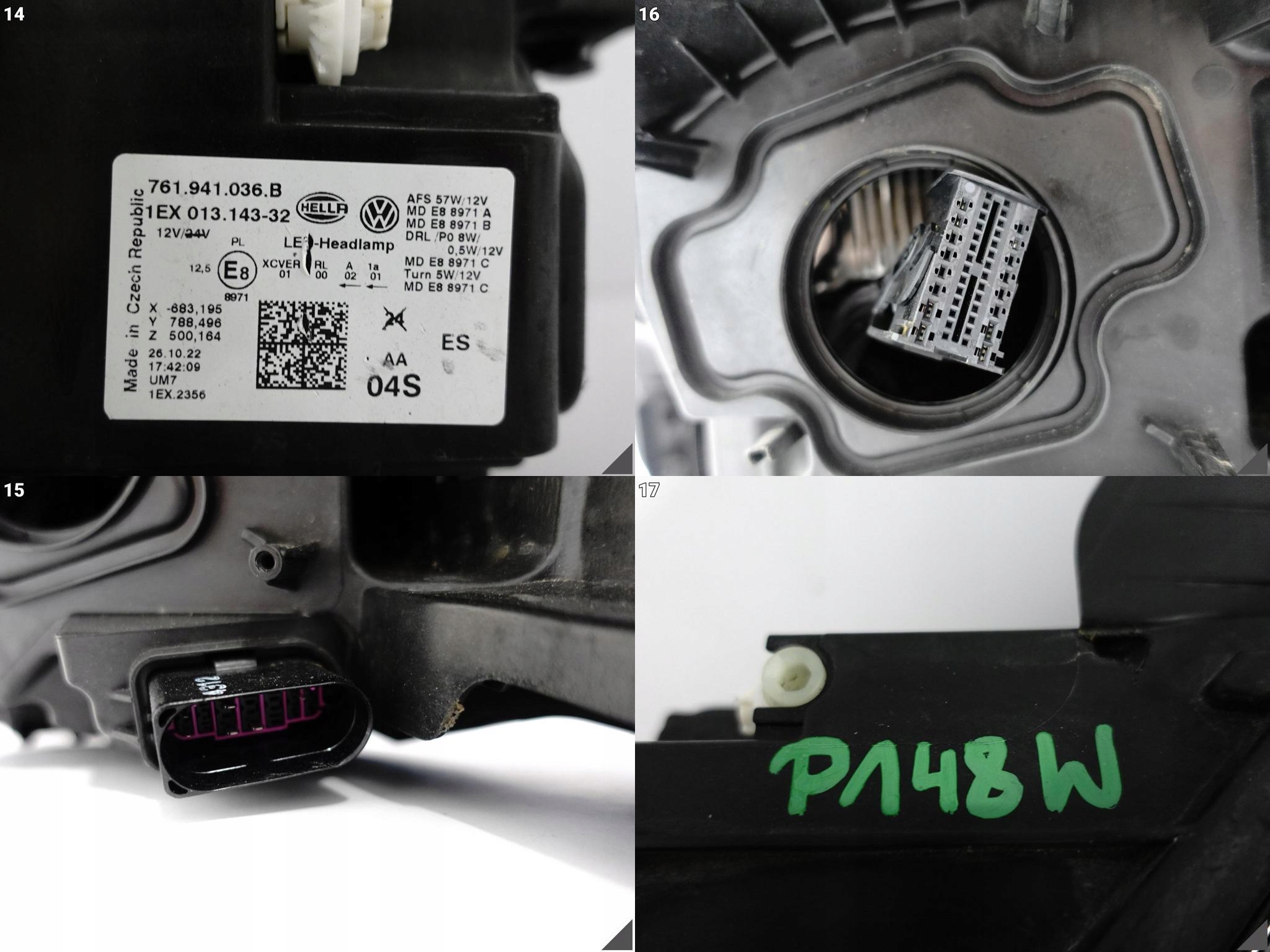VW TOUAREG 3 III 760 761 CR7 18- LAMPA FULL LED PRAWA PRZÓD EUROPA*036B* VW TOUAREG 3 III 760 761 CR7 18- LAMPA FULL LED PRAWA PRZÓD EUROPA*036B* - obrazek 12