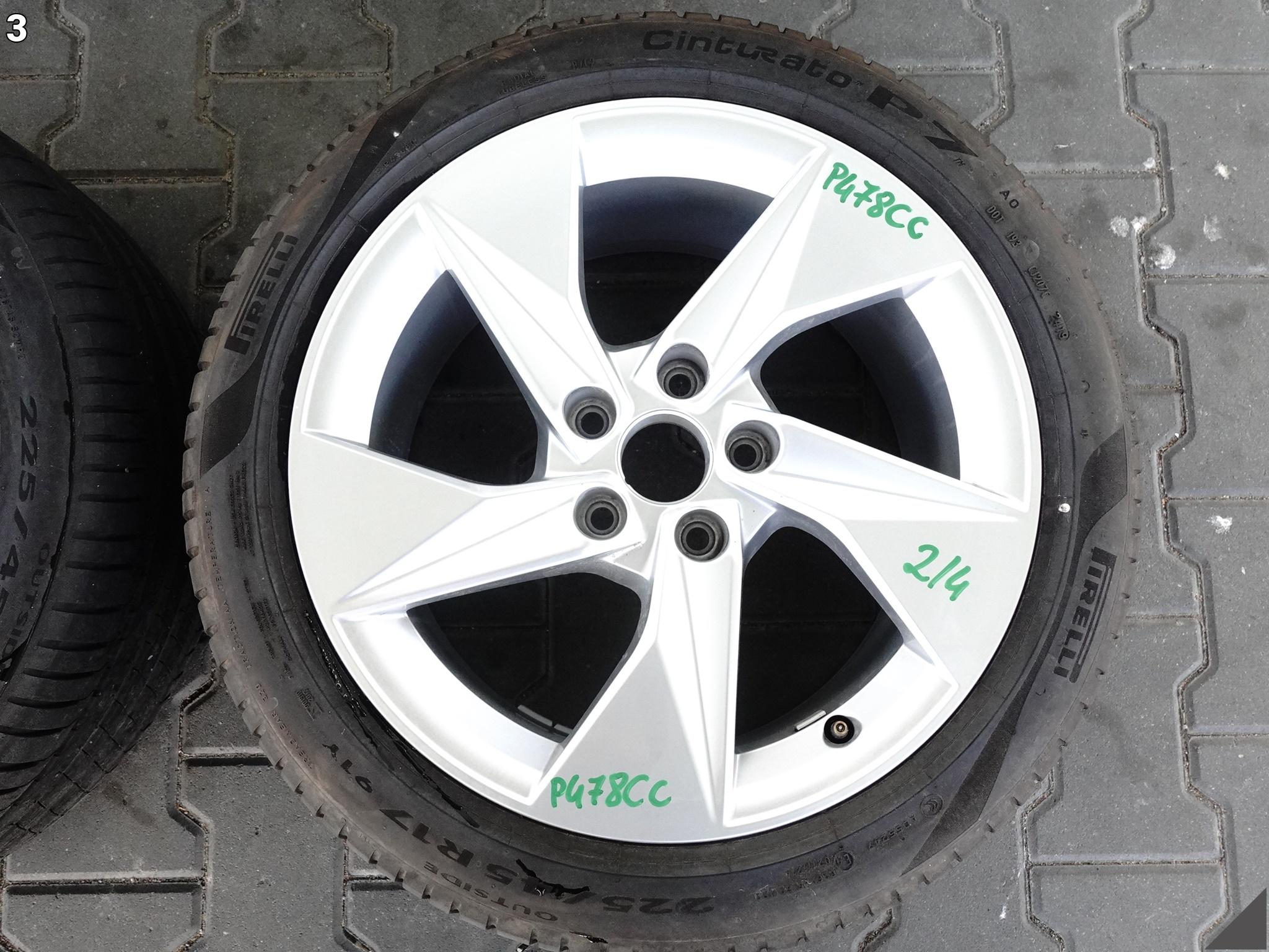 AUDI A3 S3 8Y0 KOŁA FELGI +OPONY PIRELLI 225/45 19ROK 6,5MM LATO 8Jx17 ET46 AUDI A3 S3 8Y0 KOŁA FELGI +OPONY PIRELLI 225/45 19ROK 6,5MM LATO 8Jx17 ET46 - obrazek 4