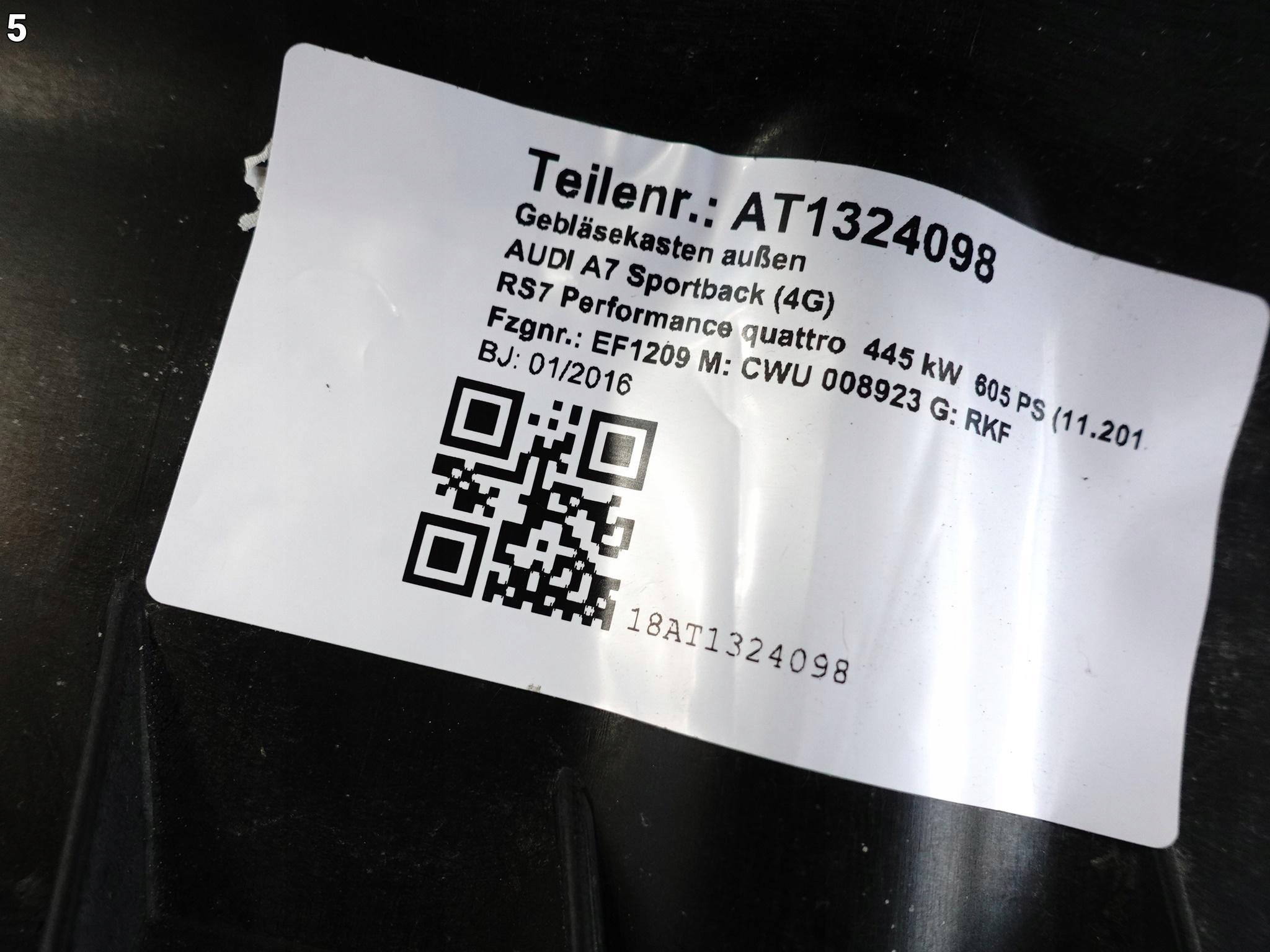 AUDI RS7 S7 A7 4G8 A6 S6 4G0 C7 LIFT 10-18 WLOT DOLOT POWIETRZA AUDI RS7 S7 A7 4G8 A6 S6 4G0 C7 LIFT 10-18 WLOT DOLOT POWIETRZA - obrazek 6