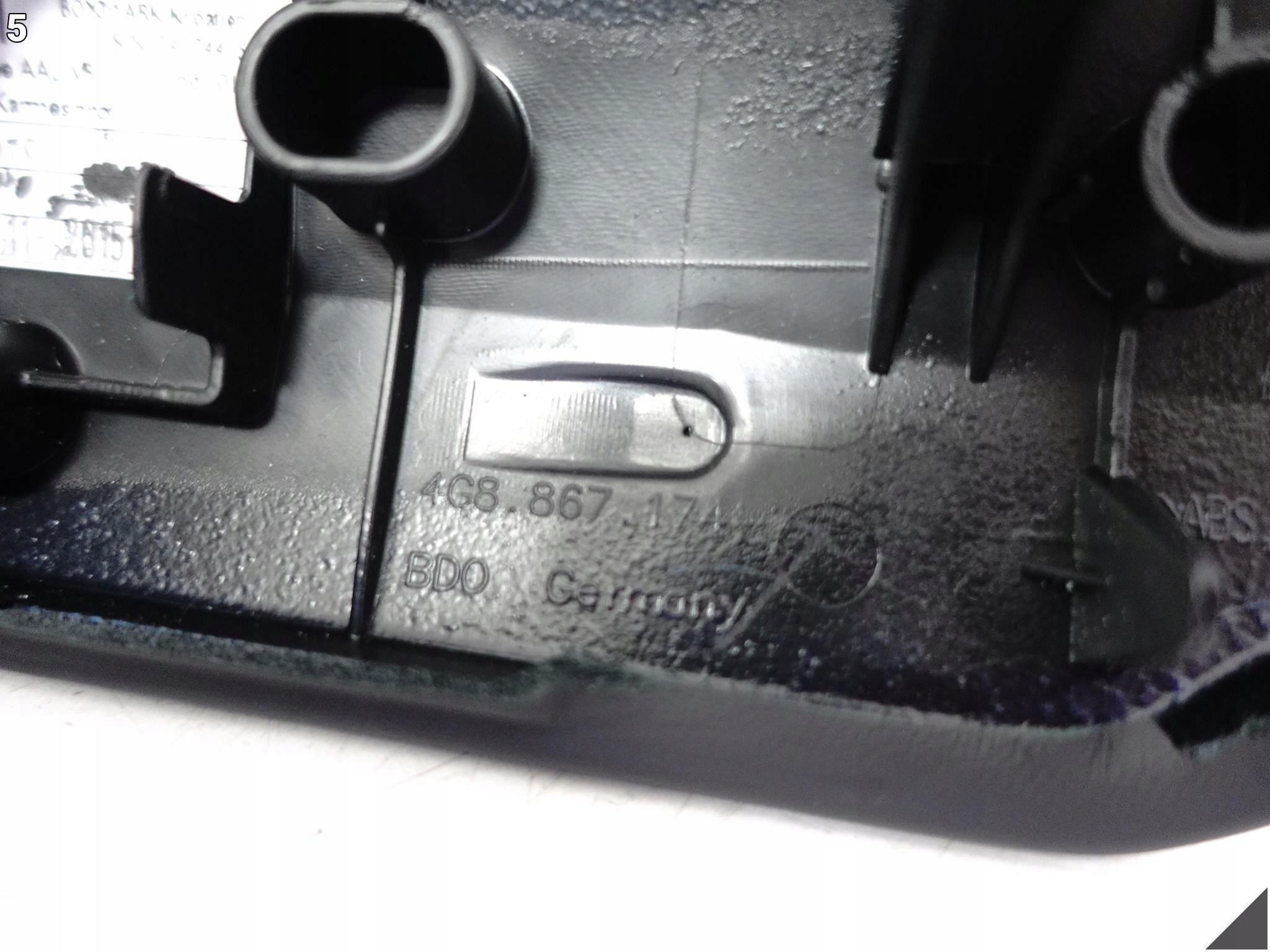 AUDI RS7 S7 A7 4G8 C7 10-18 PODŁOKIETNIK DRZWI PRAWYCH PRZÓD CZERWONA NIĆ AUDI RS7 S7 A7 4G8 C7 10-18 PODŁOKIETNIK DRZWI PRAWYCH PRZÓD CZERWONA NIĆ - obrazek 6