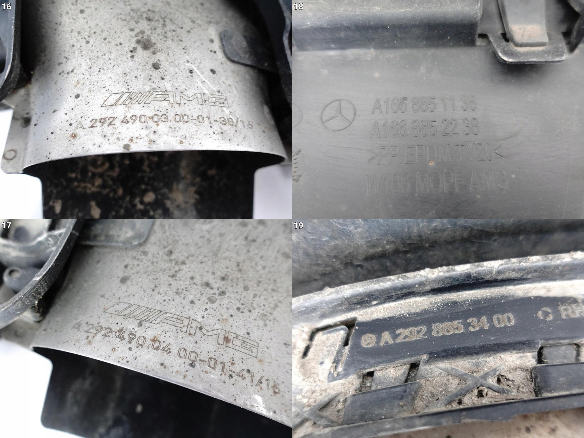 MERCEDES GLE W166 SUV MOPF 43 AMG 15-19 SPOILER W ZDERZAK KOŃCÓWKI WYDECHU MERCEDES GLE W166 SUV MOPF 43 AMG 15-19 SPOILER W ZDERZAK KOŃCÓWKI WYDECHU - obrazek 11