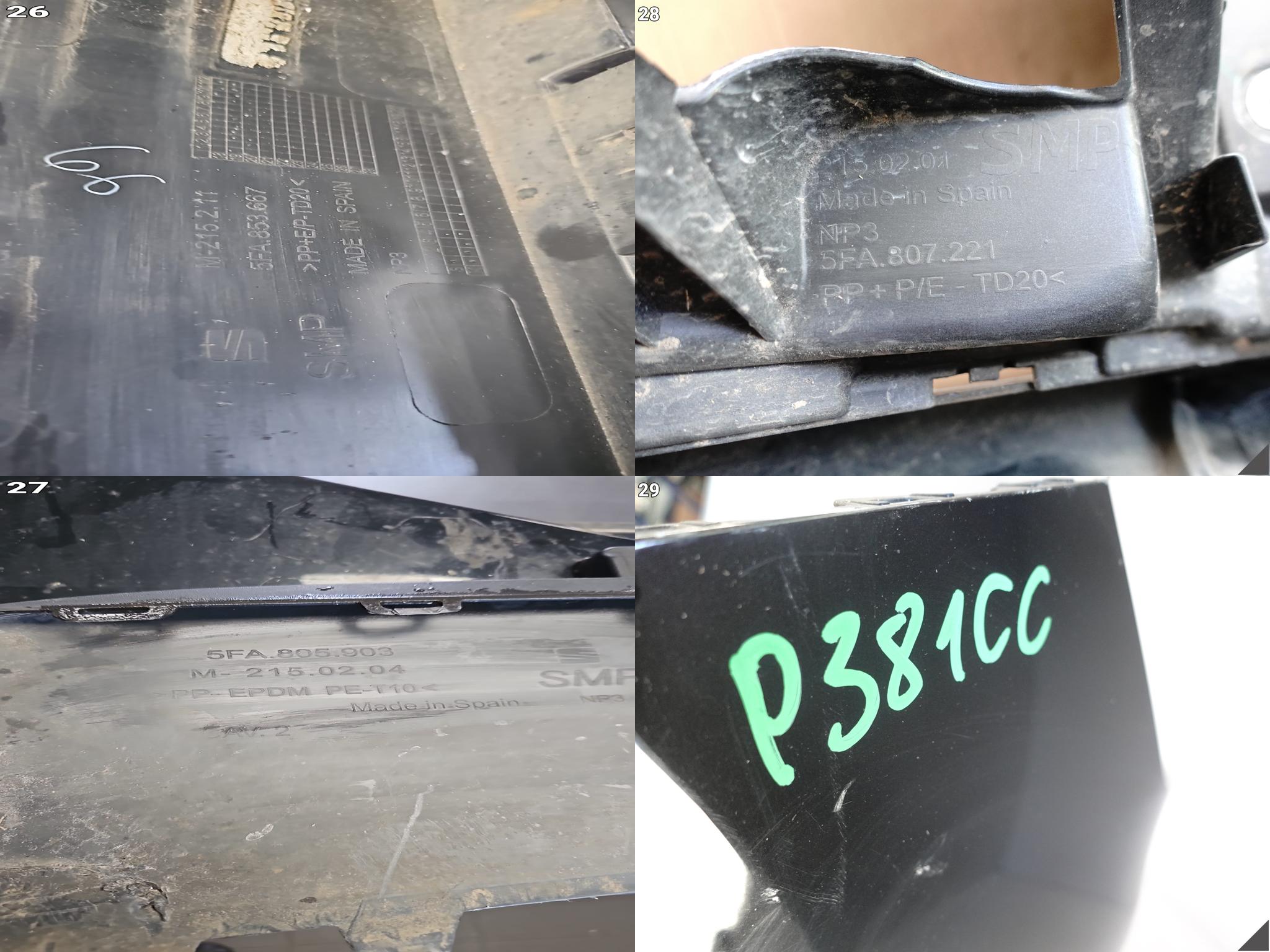 SEAT LEON 4 IV 5FA 20- ZWYKŁY ZDERZAK PRZÓD (PDC APS+PLA) + KRATKA +SPOILER SEAT LEON 4 IV 5FA 20- ZWYKŁY ZDERZAK PRZÓD (PDC APS+PLA) + KRATKA +SPOILER - obrazek 12