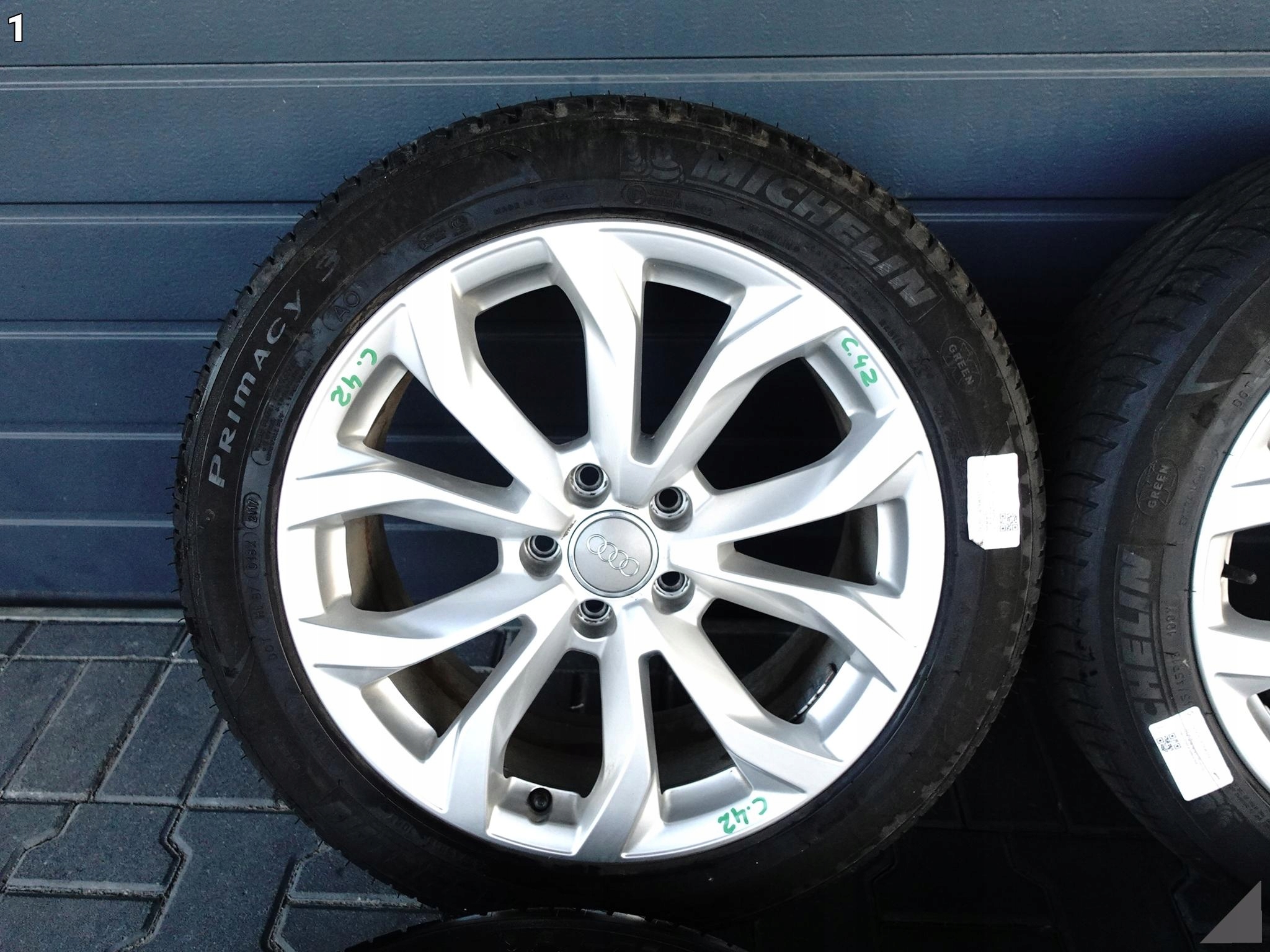 AUDI A6 S6 4G0 C7 8JX18 ET39 MICHELIN 245/45 KOMPLET FELGI+OPONY 7MM LATO AUDI A6 S6 4G0 C7 8JX18 ET39 MICHELIN 245/45 KOMPLET FELGI+OPONY 7MM LATO - obrazek 2