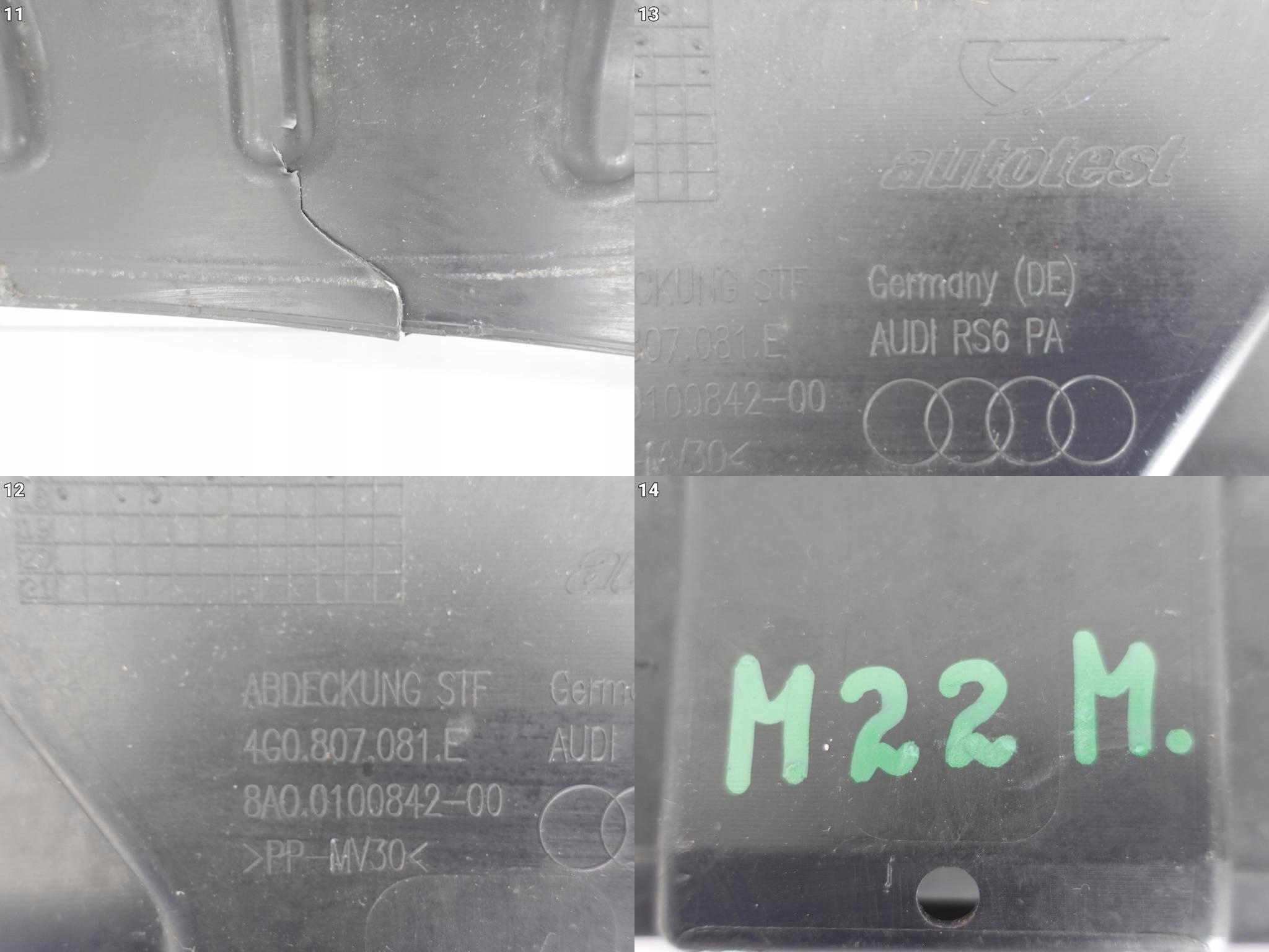 AUDI RS6 4G0 13-18 OSŁONA PASA MASKOWNICA AUDI RS6 4G0 13-18 OSŁONA PASA MASKOWNICA - obrazek 12