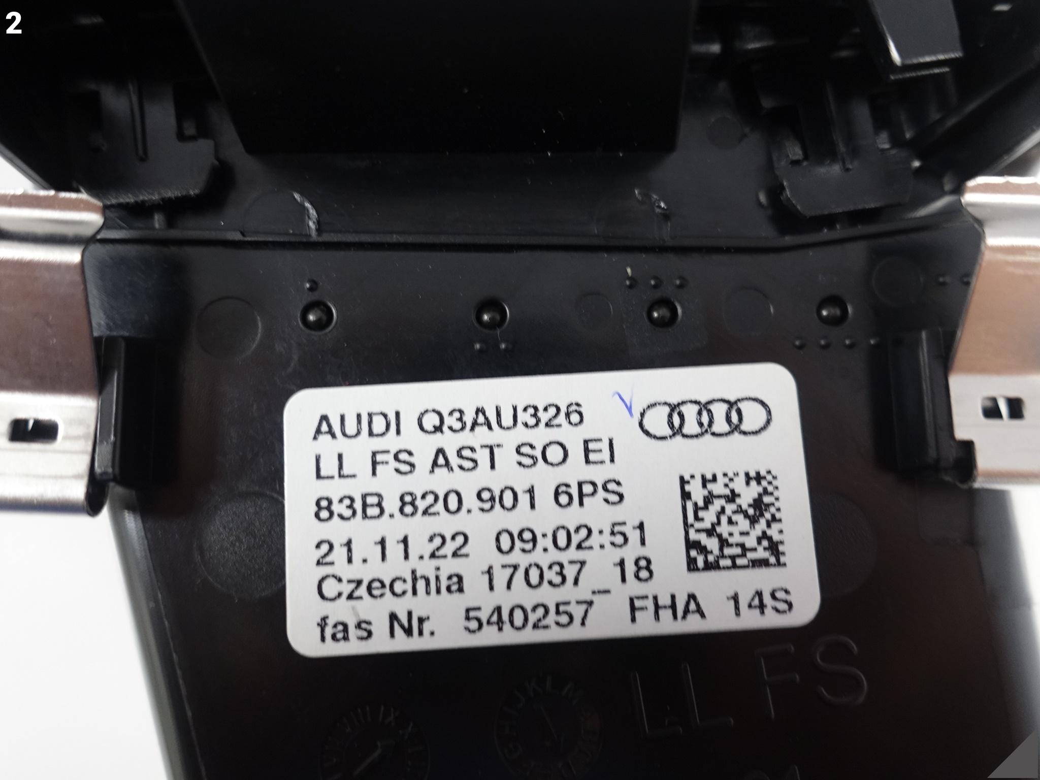 AUDI Q3 SQ3 RSQ3 II F3 83F 83A 83B KONSOLA KOKPIT KRATKA NAWIEWU LEWA 6PS AUDI Q3 SQ3 RSQ3 II F3 83F 83A 83B KONSOLA KOKPIT KRATKA NAWIEWU LEWA 6PS - obrazek 3