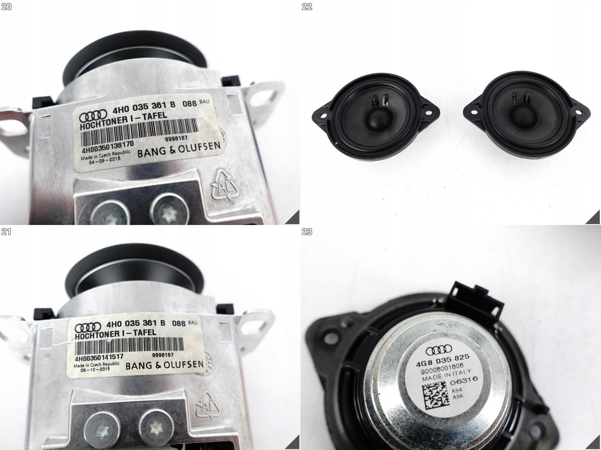 AUDI RS7 S7 A7 4G8 C7 10-18 LIFT ZESTAW GŁOŚNIKÓW WZMACNIACZ BANG & OLUFSEN AUDI RS7 S7 A7 4G8 C7 10-18 LIFT ZESTAW GŁOŚNIKÓW WZMACNIACZ BANG & OLUFSEN - obrazek 9