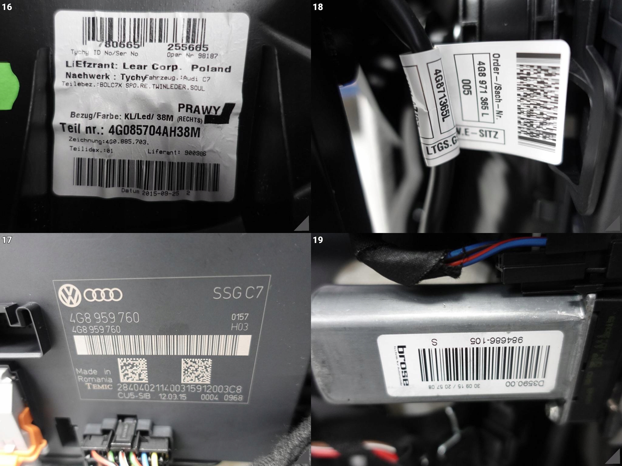 AUDI A7 4G8 C7 LIFT 10-18 FOTELE KANAPA CZARNA SKÓRA ELEKTRYCZNE AUDI A7 4G8 C7 LIFT 10-18 FOTELE KANAPA CZARNA SKÓRA ELEKTRYCZNE - obrazek 11