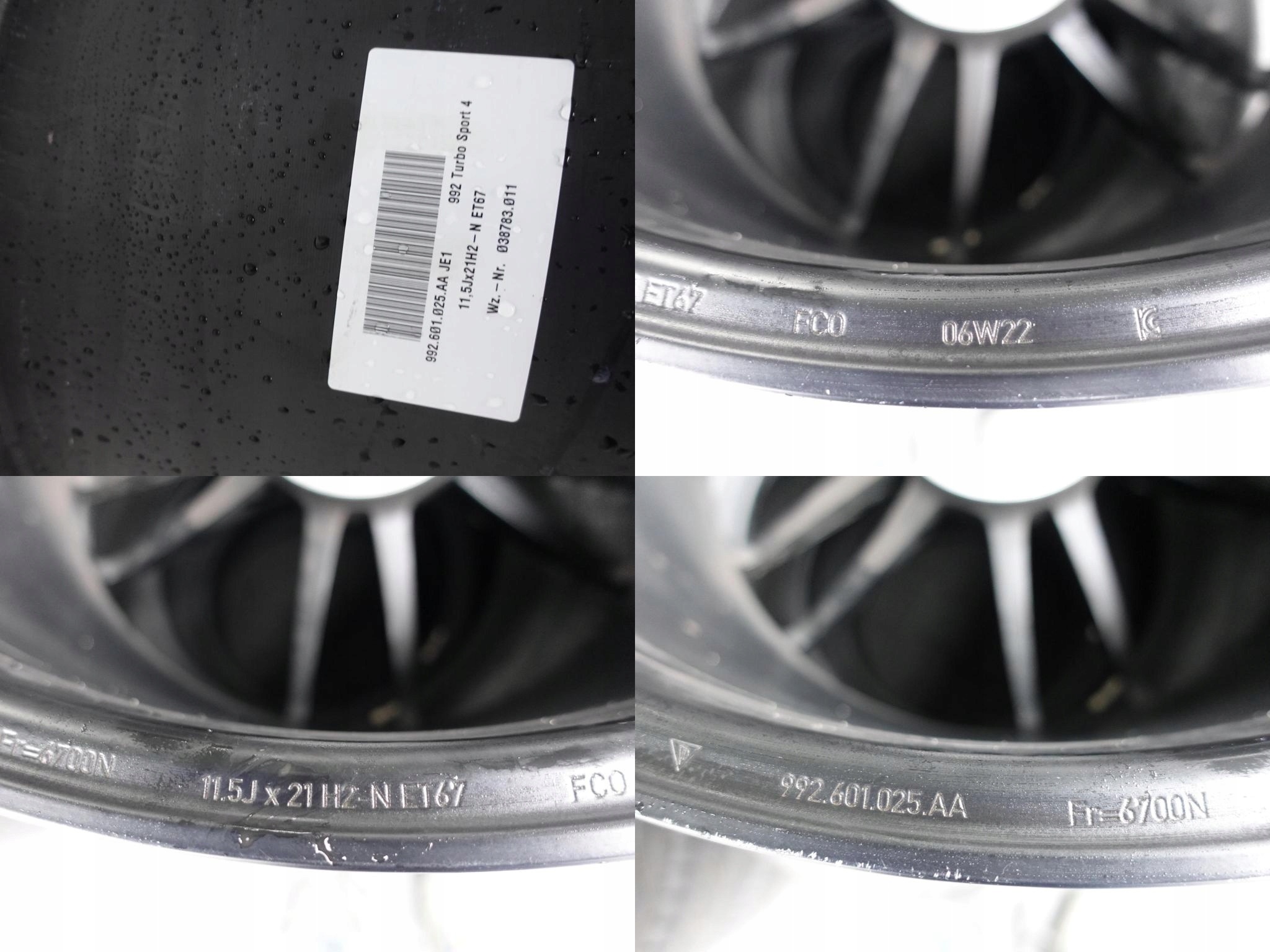 PORSCHE 992 911 TURBO SPORT 4 FELGA 11,5X21 ET67 PORSCHE 992 911 TURBO SPORT 4 FELGA 11,5X21 ET67 - obrazek 11