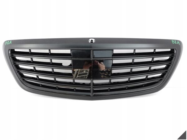 MERCEDES S-KLASA W222 13-18 GRILL ATRAPA CHROM RADAR KAMERA CZARNY 9040