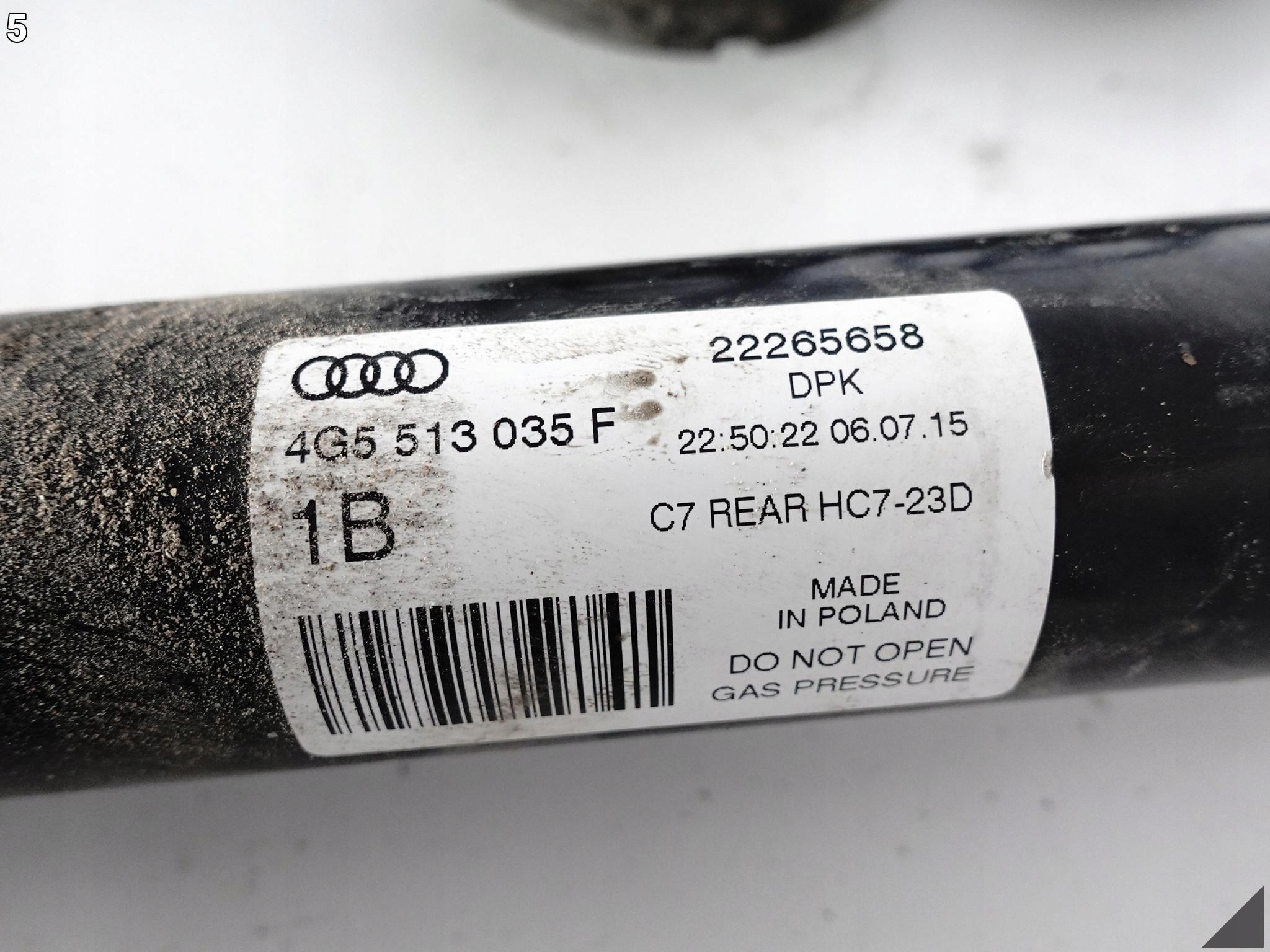 AUDI A6 S6 4G0 4G5 C7 LIFT 10-18 AMORTYZATOR SPRĘŻYNA TYŁ LEWY 3000KM AUDI A6 S6 4G0 4G5 C7 LIFT 10-18 AMORTYZATOR SPRĘŻYNA TYŁ LEWY 3000KM - obrazek 6