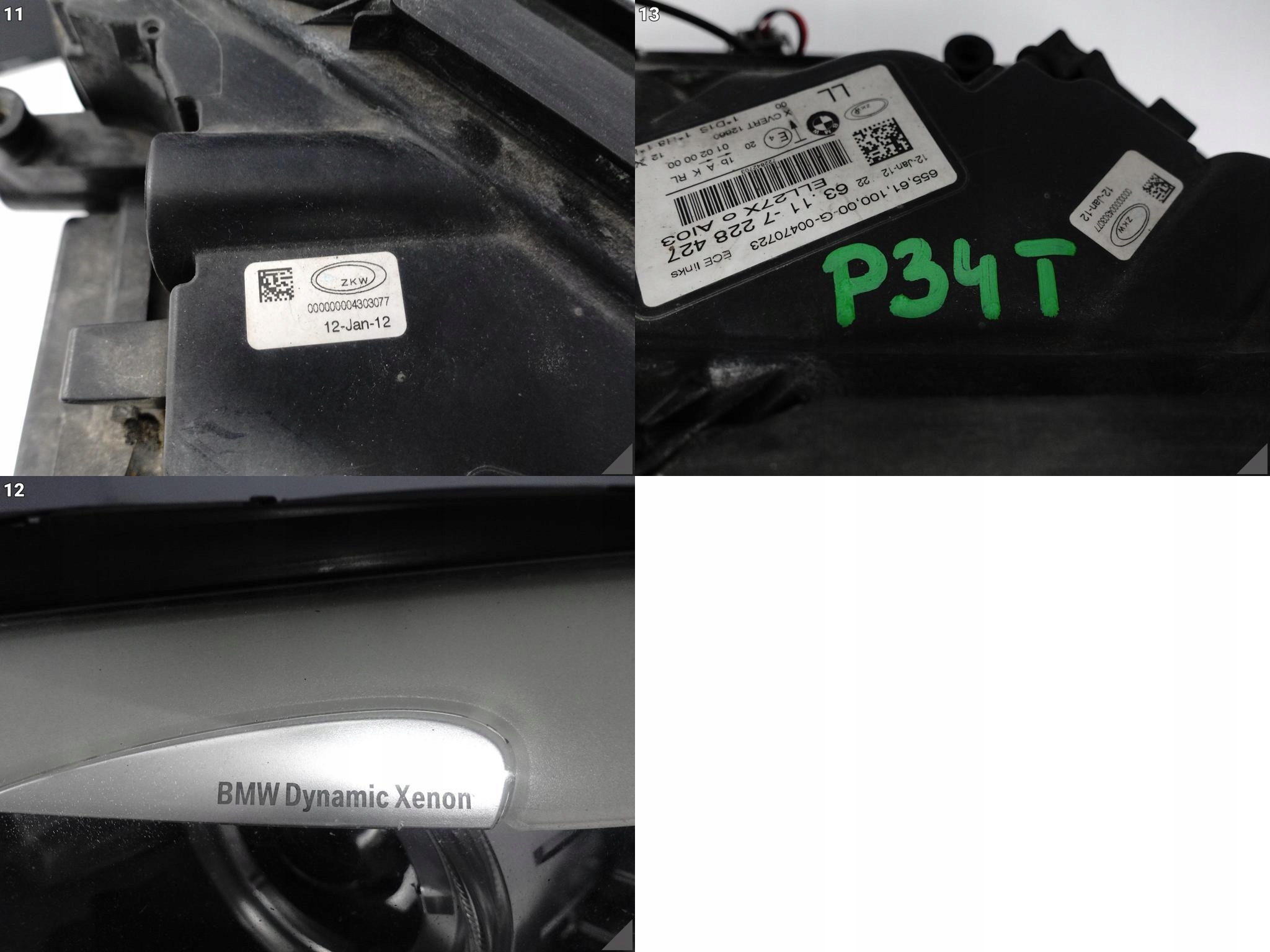 BMW 7 F01 F02 08-13 (PRZED LIFTEM) LAMPA XENON SKRĘTNA DYNAMIC LEWA EUROPA BMW 7 F01 F02 08-13 (PRZED LIFTEM) LAMPA XENON SKRĘTNA DYNAMIC LEWA EUROPA - obrazek 12