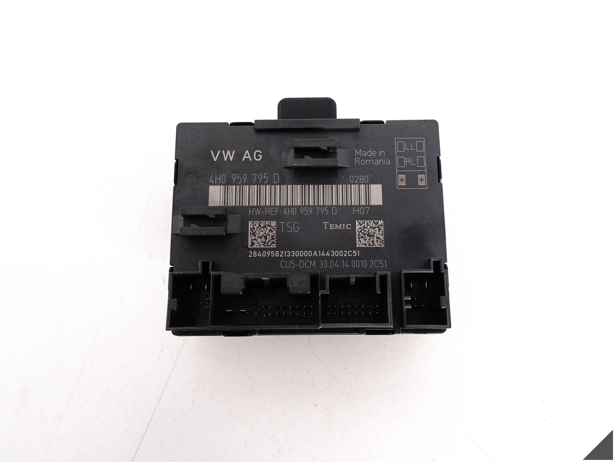 AUDI A8 S8 4H0 D4 13-17 LIFT MODUŁ DRZWI TYŁ 4H0959795D R=L AUDI A8 S8 4H0 D4 13-17 LIFT MODUŁ DRZWI TYŁ 4H0959795D R=L