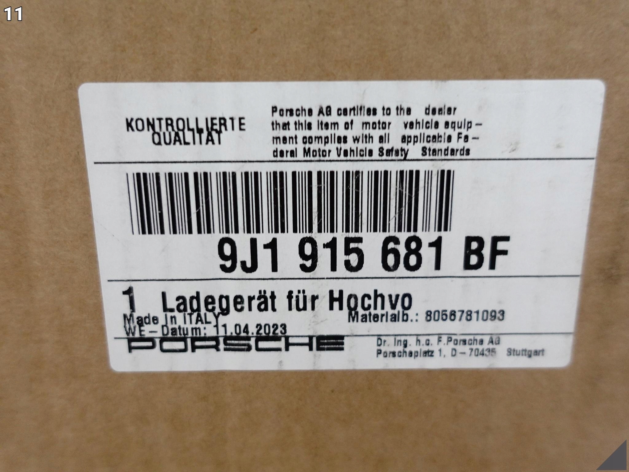 PORSCHE TAYCAN 9J1 9J0 19- Ładowarka do akumulatora wysokonapięciowego 22KW PORSCHE TAYCAN 9J1 9J0 19- Ładowarka do akumulatora wysokonapięciowego 22KW - obrazek 12