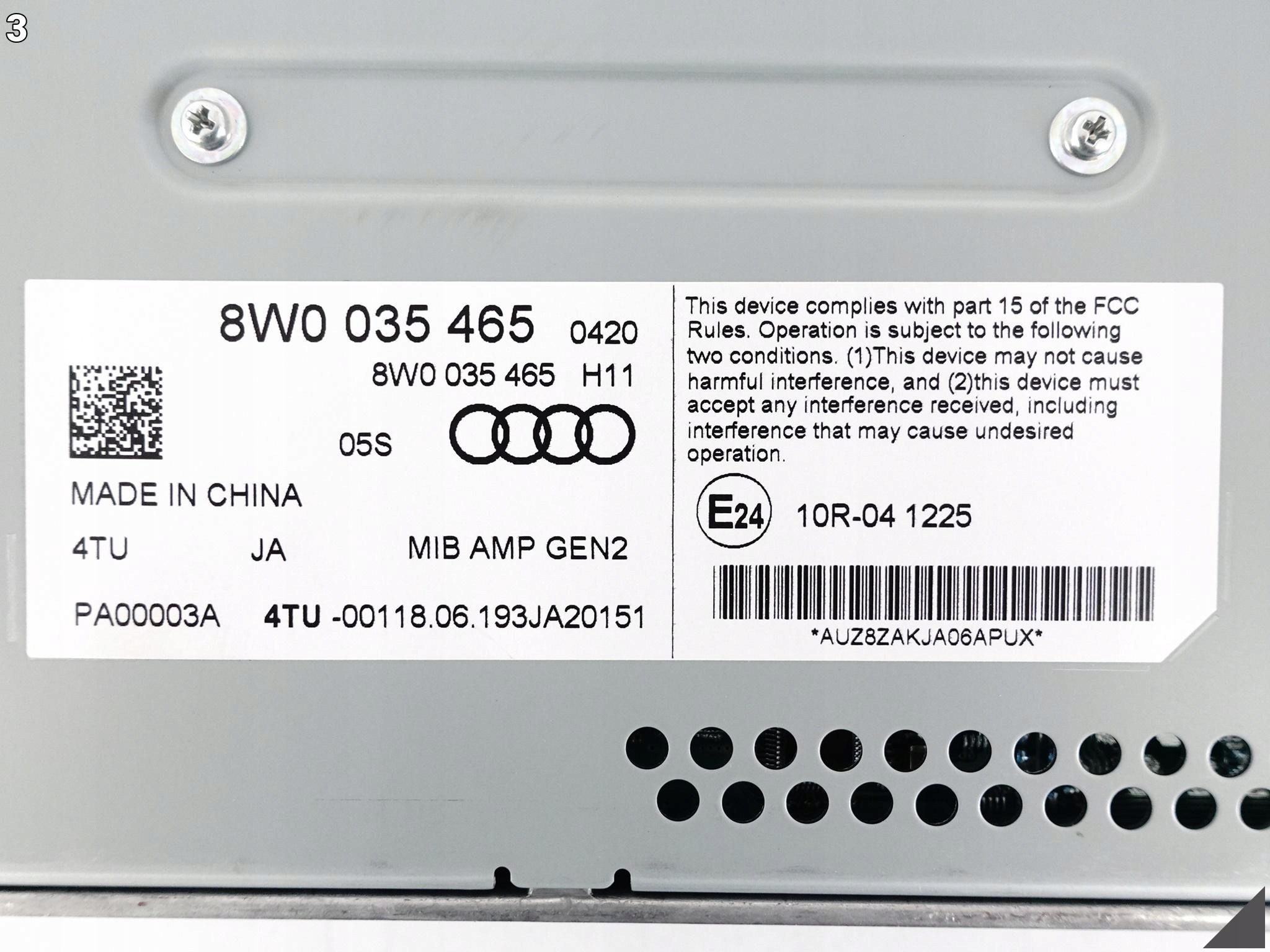 AUDI A5 S5 RS5 8W6 8W8 F5 A4 S4 8W0 B9 15-19 WZMACNIACZ BANG & OLUFSEN AUDI A5 S5 RS5 8W6 8W8 F5 A4 S4 8W0 B9 15-19 WZMACNIACZ BANG & OLUFSEN - obrazek 4