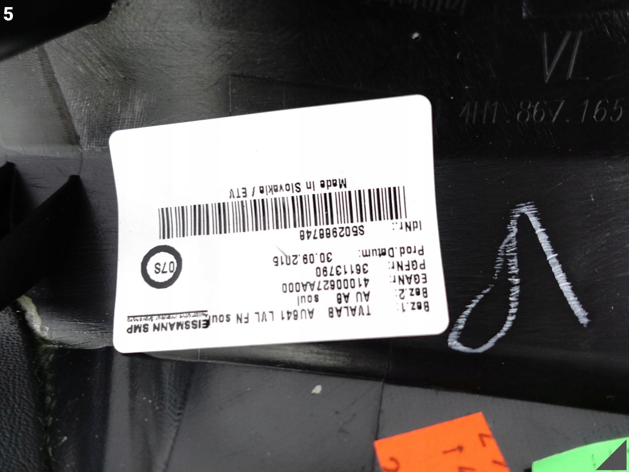 AUDI A8 S8 4H0 4H1 D4 09-17 PODŁOKIETNIK DRZWI LEWY PRZÓD SKÓRA SOUL AUDI A8 S8 4H0 4H1 D4 09-17 PODŁOKIETNIK DRZWI LEWY PRZÓD SKÓRA SOUL - obrazek 6