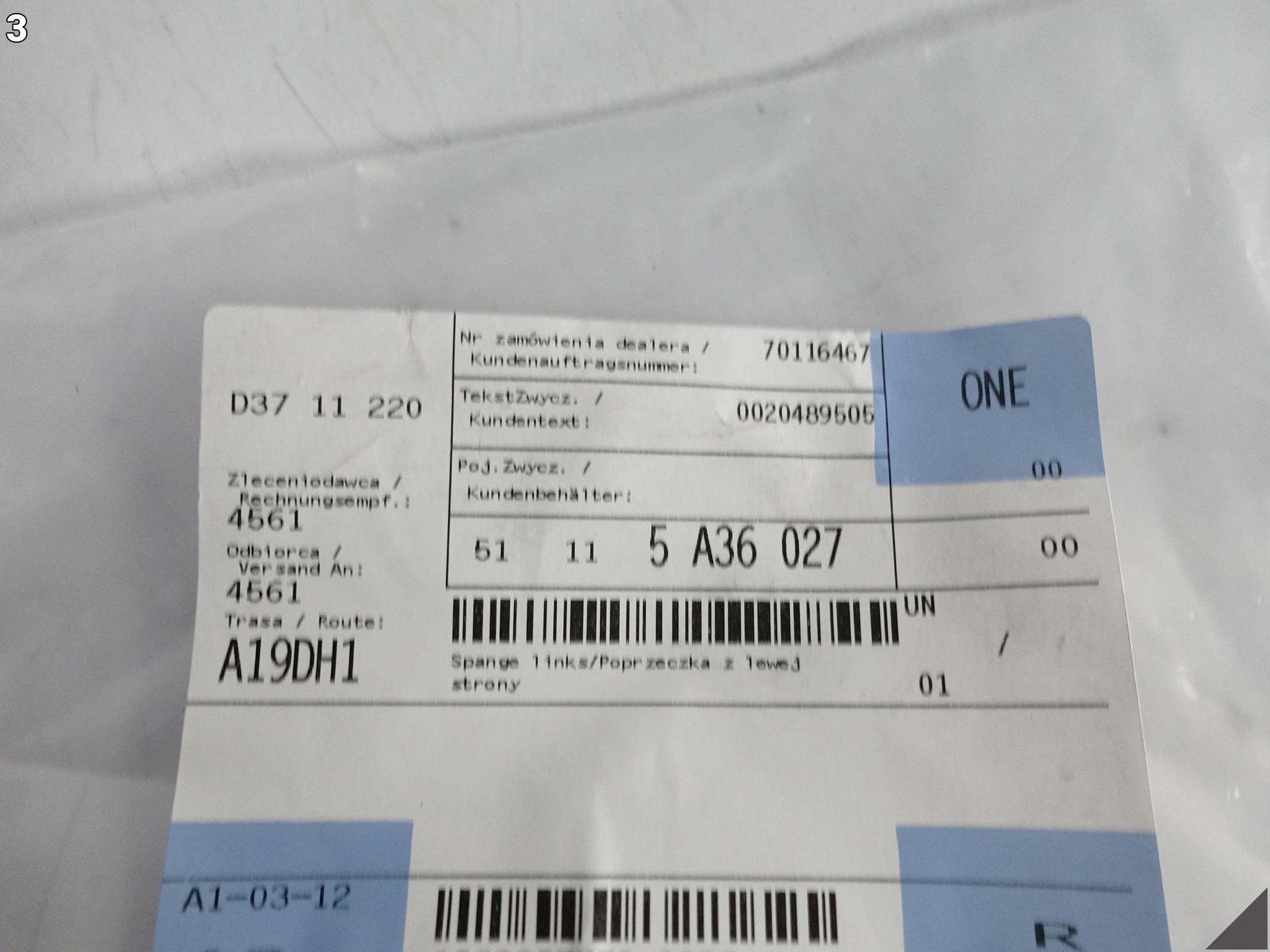 BMW 5 G60 G61 M-PAKIET MSP 23- LISTWA ZAŚLEPKA W ZDERZAK LEWA PRZÓD BMW 5 G60 G61 M-PAKIET MSP 23- LISTWA ZAŚLEPKA W ZDERZAK LEWA PRZÓD - obrazek 4