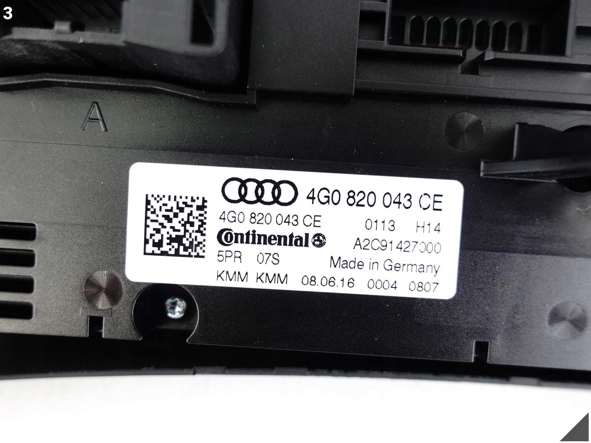 AUDI A6 S6 4G0 A7 S7 4G0 C7 LIFT 14-18 PANEL KLIMATYZACJI 4G0820043CE 36 KM AUDI A6 S6 4G0 A7 S7 4G0 C7 LIFT 14-18 PANEL KLIMATYZACJI 4G0820043CE 36 KM - obrazek 4