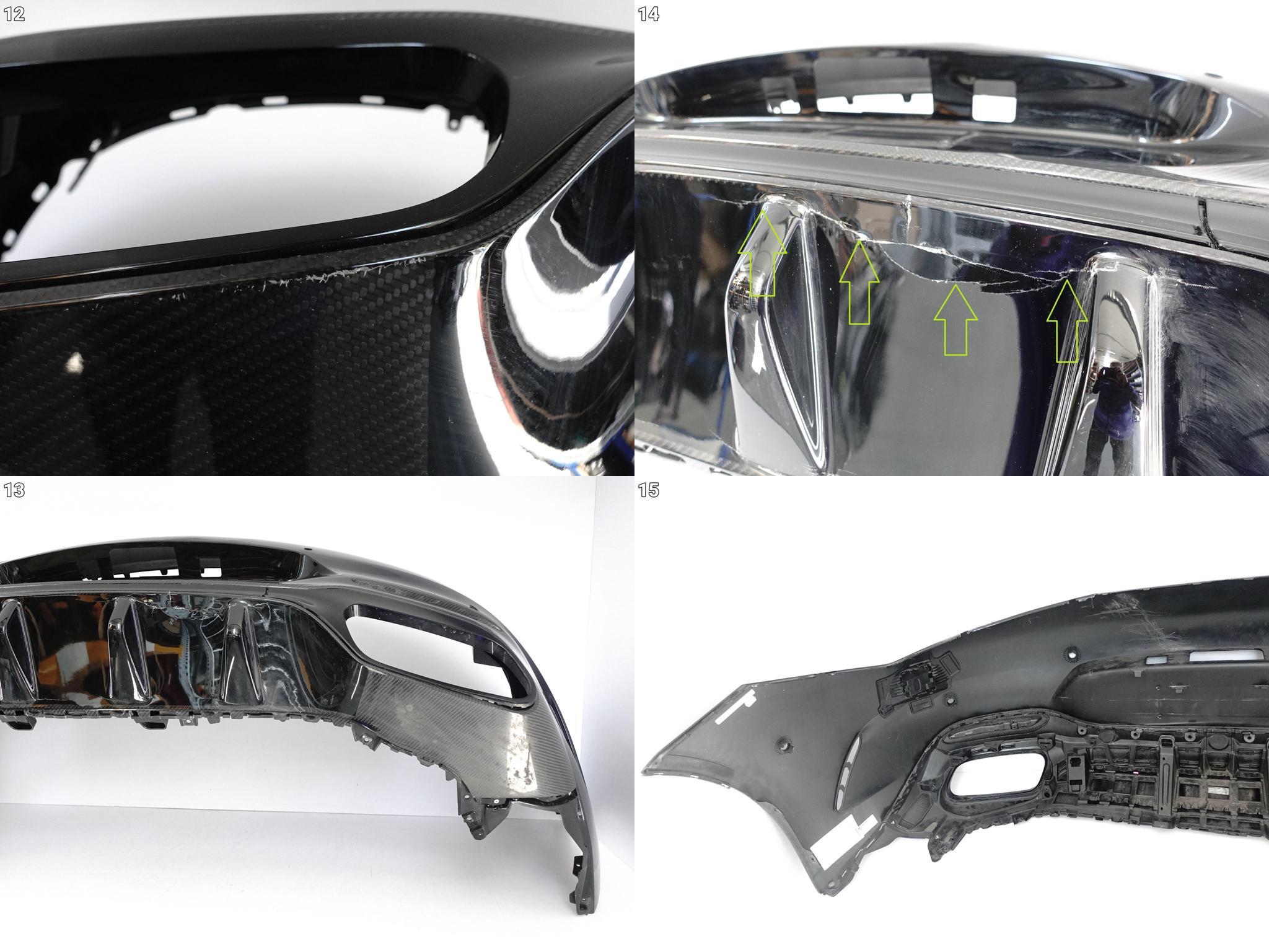 MERCEDES AMG SL R232 63 SL63 22- ZDERZAK SPOILER CARBON TYŁ *PDC* MERCEDES AMG SL R232 63 SL63 22- ZDERZAK SPOILER CARBON TYŁ *PDC* - obrazek 10