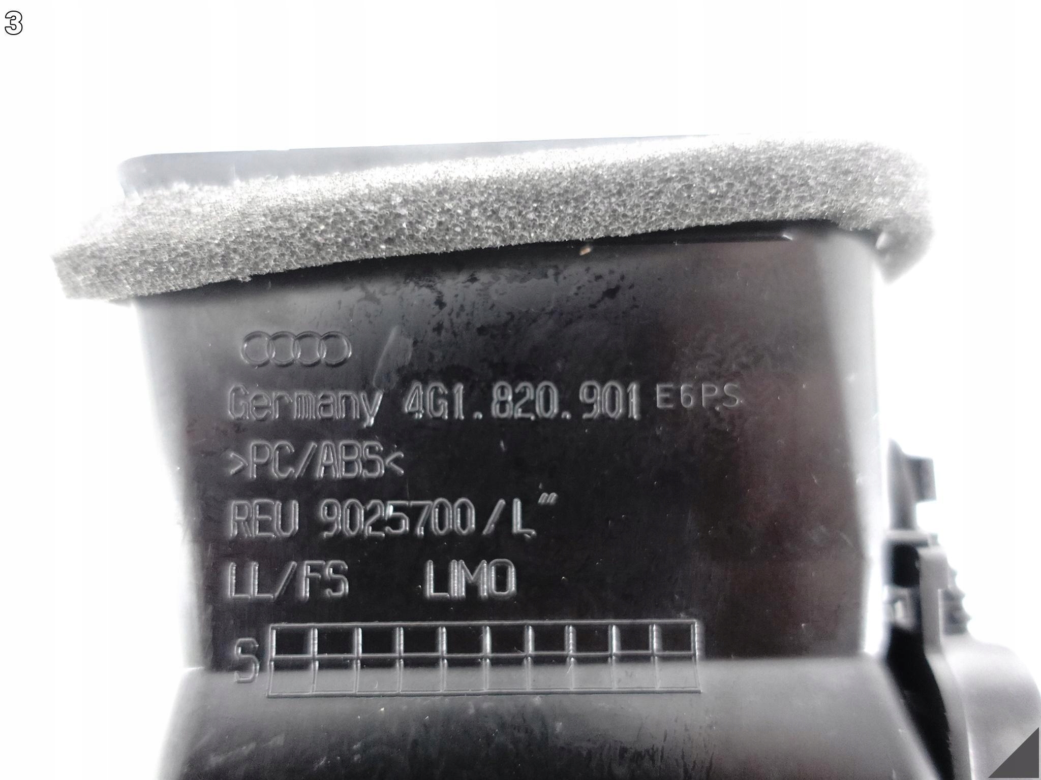 AUDI RS7 S7 4G8 RS6 S6 C7 14-18 KRATKA NAWIEWU LEWA LISTWA DEKOR 4G1820901E AUDI RS7 S7 4G8 RS6 S6 C7 14-18 KRATKA NAWIEWU LEWA LISTWA DEKOR 4G1820901E - obrazek 4