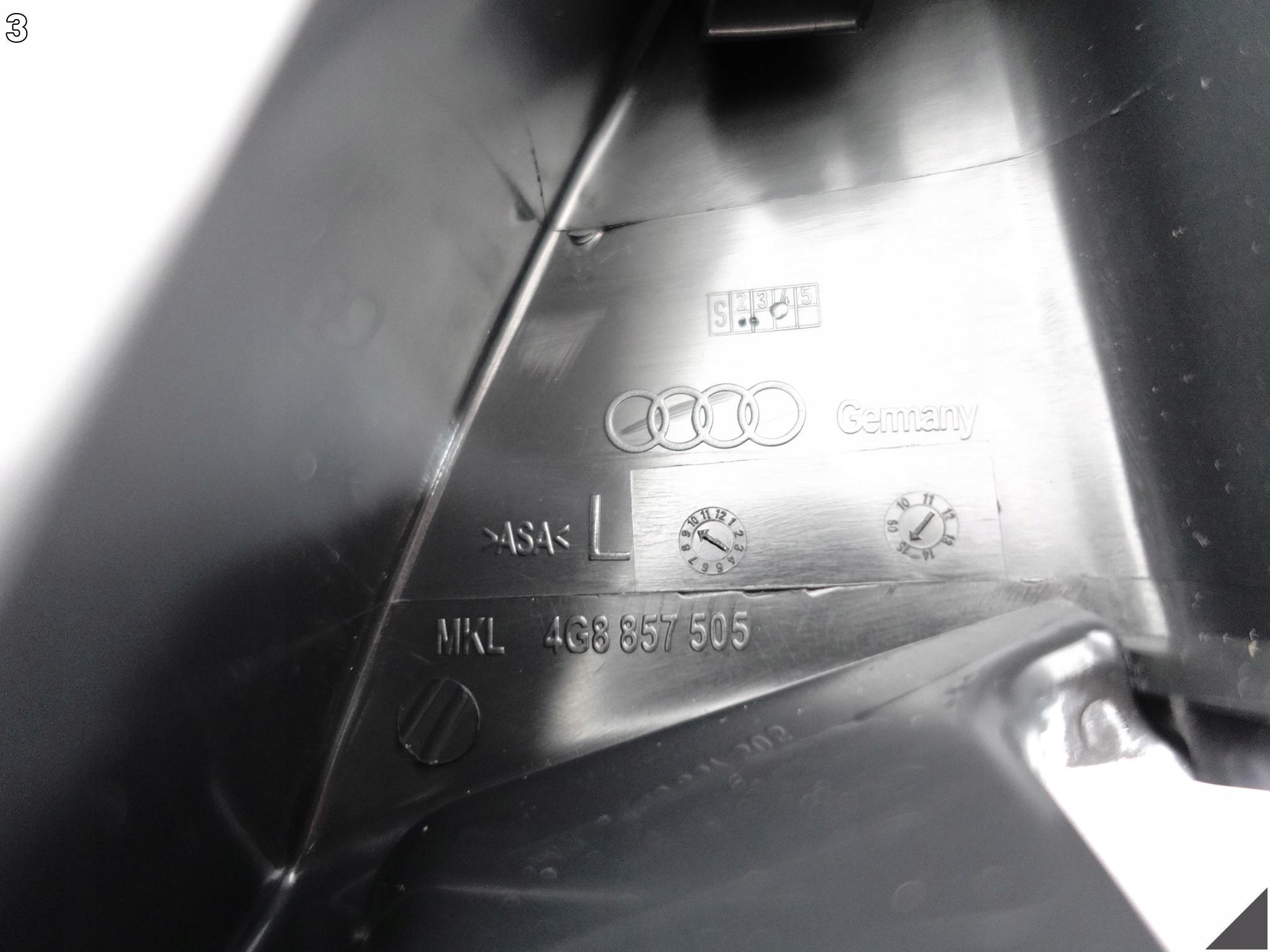 AUDI RS7 S7 A7 4G8 C7 LIFT 10-18 OSŁONA LUSTERKA LEWA PRZÓD NAROŻNA 4PK AUDI RS7 S7 A7 4G8 C7 LIFT 10-18 OSŁONA LUSTERKA LEWA PRZÓD NAROŻNA 4PK - obrazek 4