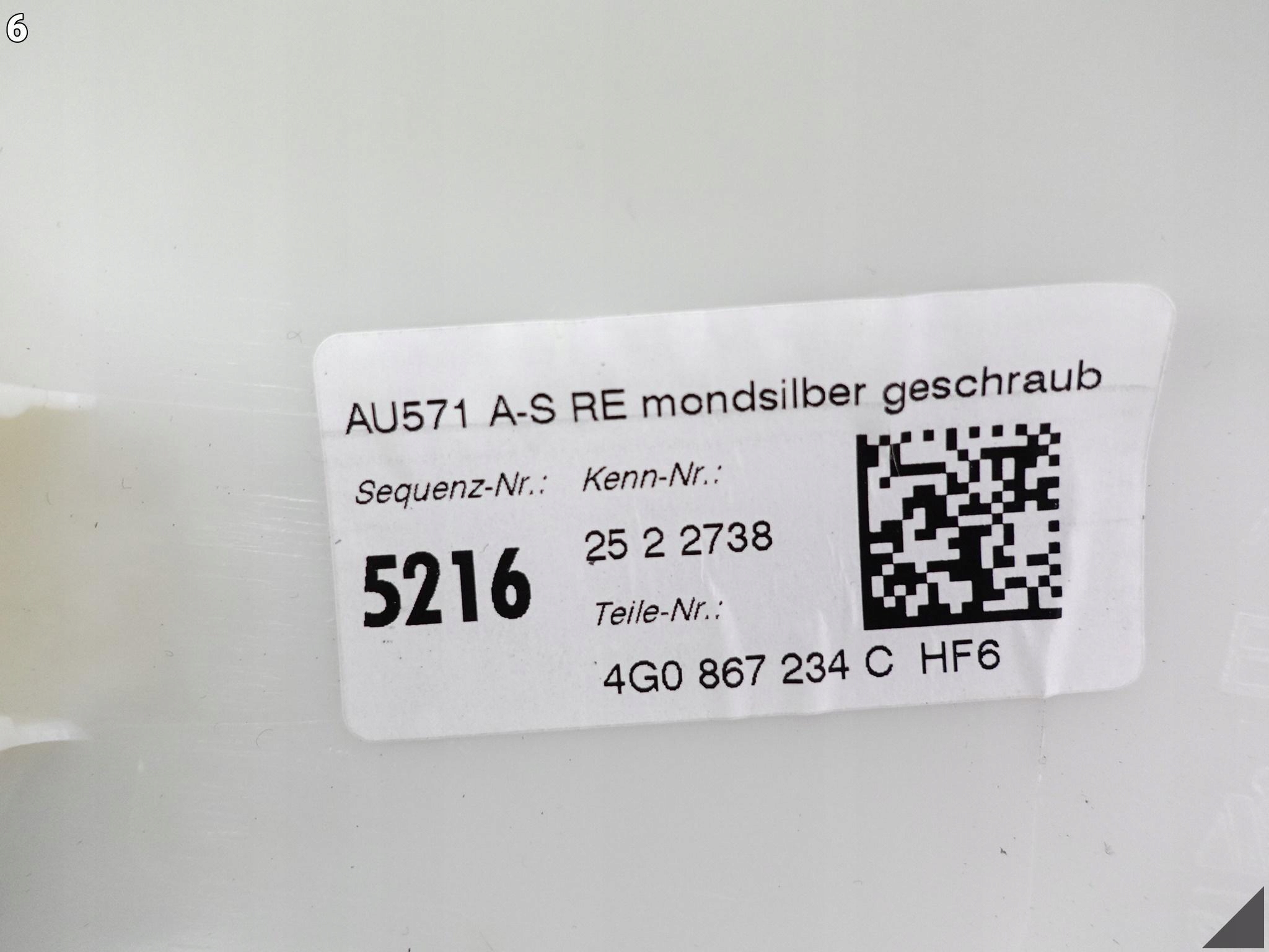 AUDI A6 S6 C7 4G0 LIFT 14-18 LISTWA POSZYCIE OSŁONA PRAWEGO SŁUPKA A HF6 AUDI A6 S6 C7 4G0 LIFT 14-18 LISTWA POSZYCIE OSŁONA PRAWEGO SŁUPKA A HF6 - obrazek 7