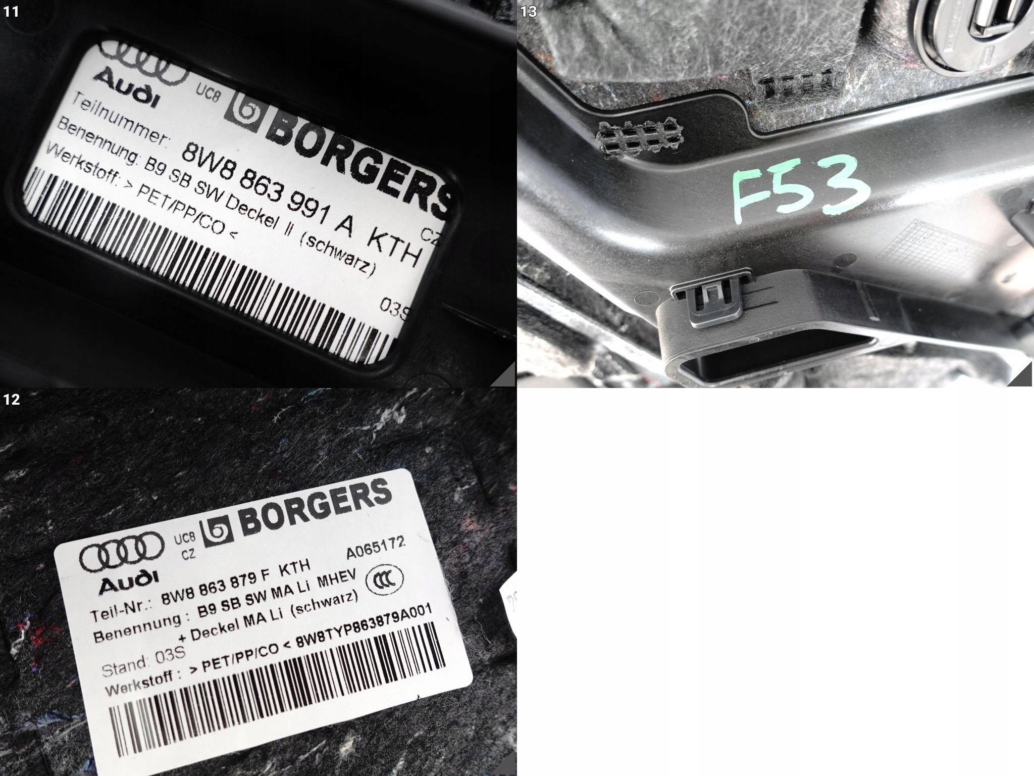 AUDI A5 S5 RS5 8W8 F5 B9 SPORTBACK 16- BOCZEK TAPICERKA BAGAŻNIKA LEWY KTH AUDI A5 S5 RS5 8W8 F5 B9 SPORTBACK 16- BOCZEK TAPICERKA BAGAŻNIKA LEWY KTH - obrazek 12