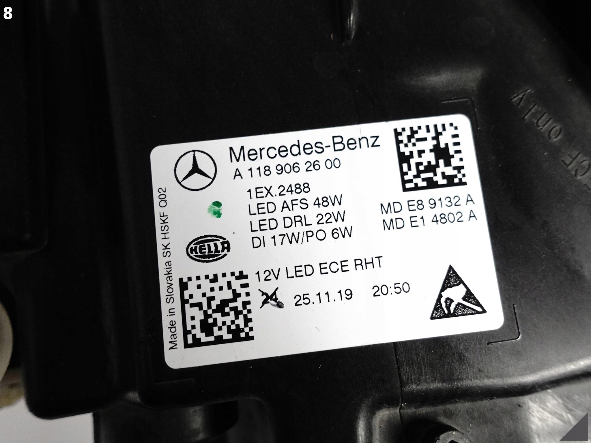 MERCEDES CLA II X118 C118 19- LAMPA FULL LED HIGH PERFORMANCE PRAWA PRZÓD MERCEDES CLA II X118 C118 19- LAMPA FULL LED HIGH PERFORMANCE PRAWA PRZÓD - obrazek 9