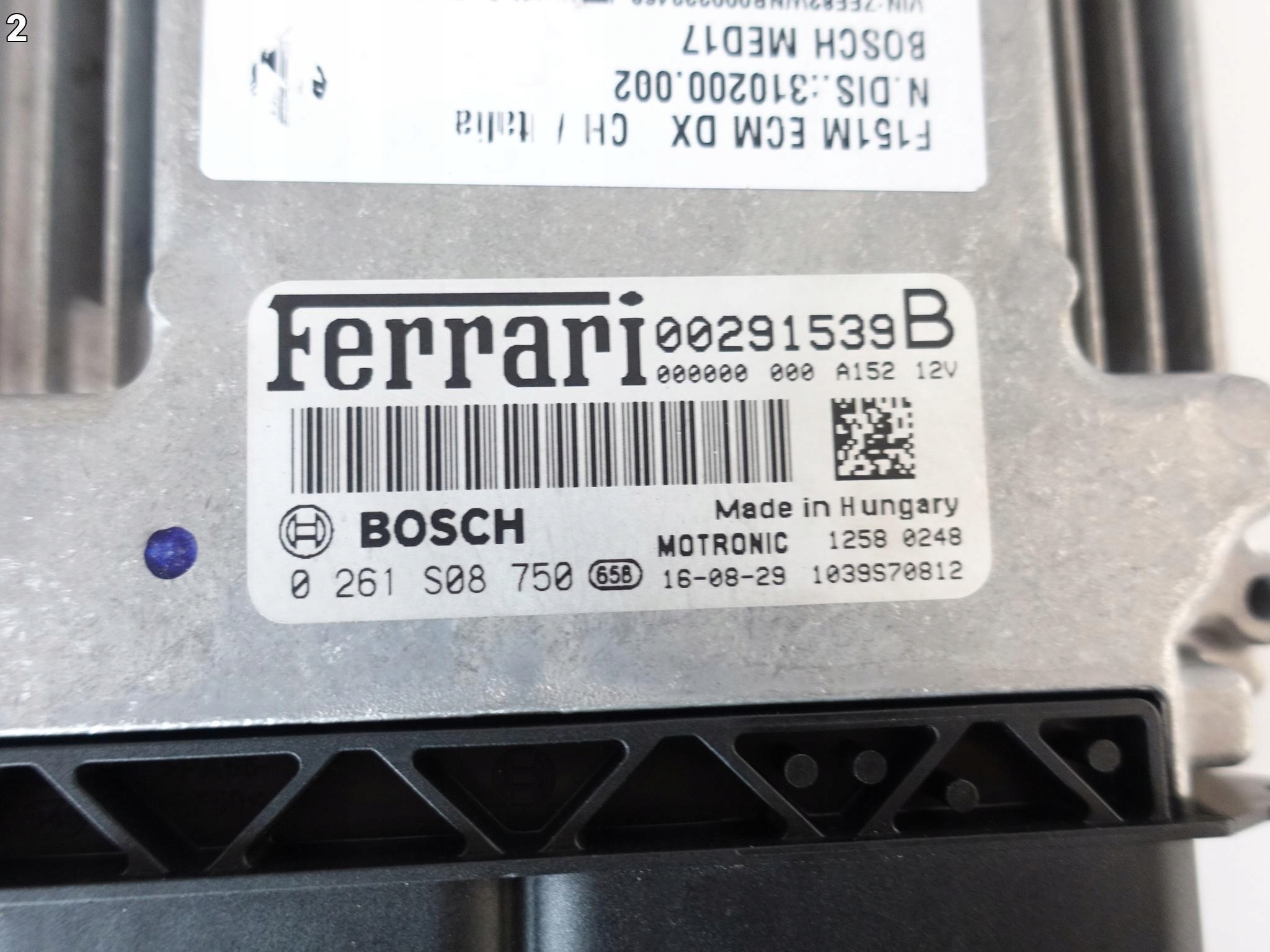 FERRARI 488 GTB CALIFORNIA GTC4LUSSO MODUŁ KOMPUTER SILNIKA JEDNOSTKA ECU FERRARI 488 GTB CALIFORNIA GTC4LUSSO MODUŁ KOMPUTER SILNIKA JEDNOSTKA ECU - obrazek 3