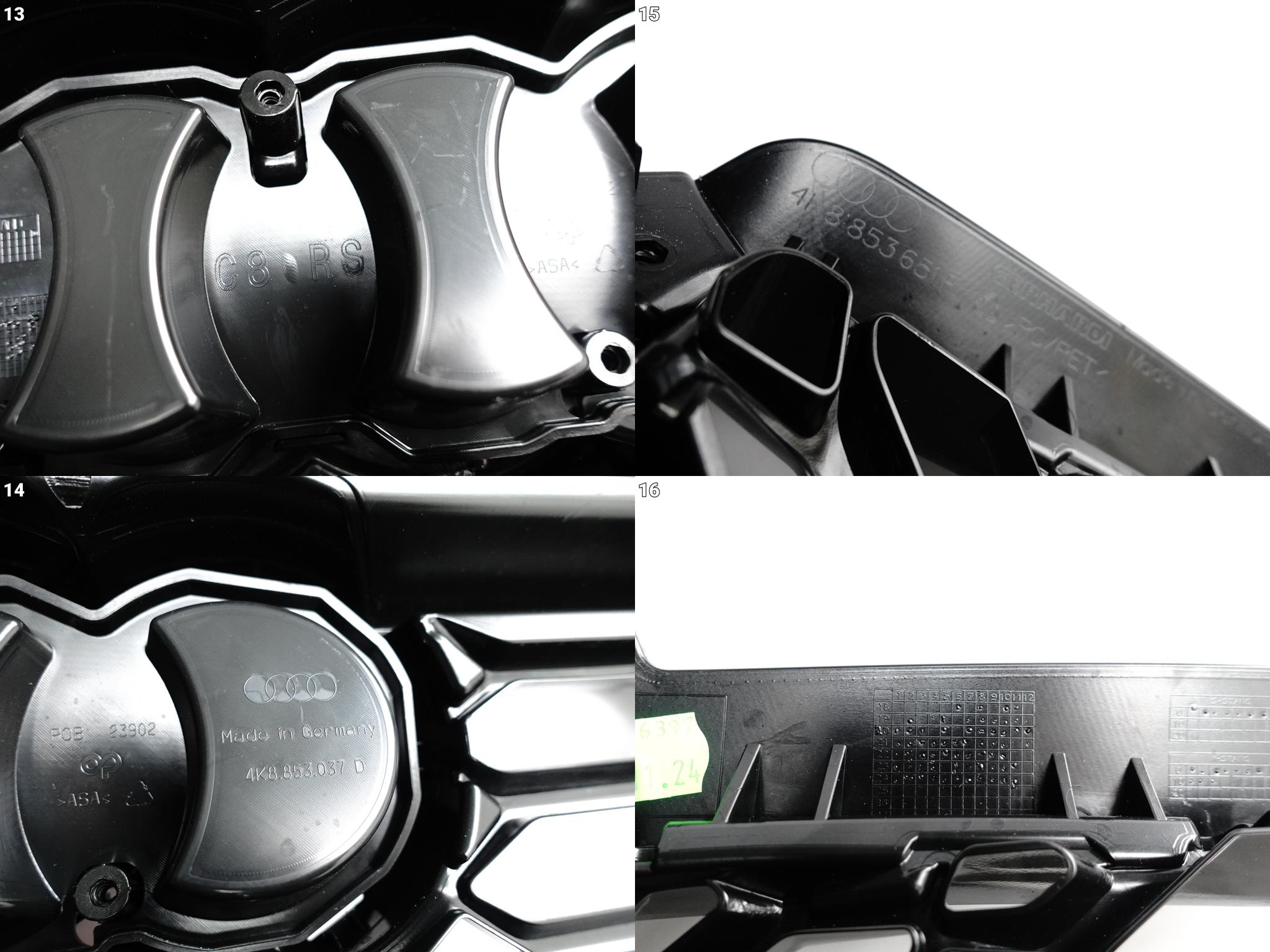 AUDI RS6 4K0 RS7 4K8 C8 19- GRILL ATRAPA KRATKA W ZDERZAK PRZÓD BLACK NIGHT AUDI RS6 4K0 RS7 4K8 C8 19- GRILL ATRAPA KRATKA W ZDERZAK PRZÓD BLACK NIGHT - obrazek 14