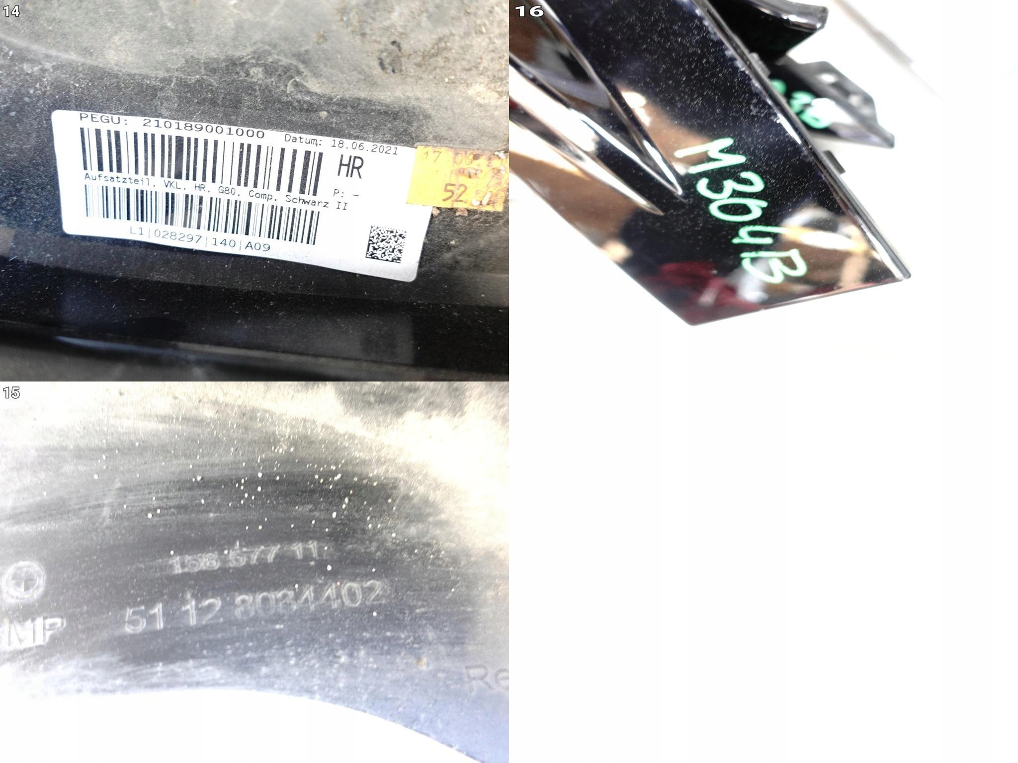 BMW M3 G80 21- LISTWA SPOILER PRAWY W ZDERZAK TYŁ BMW M3 G80 21- LISTWA SPOILER PRAWY W ZDERZAK TYŁ - obrazek 12