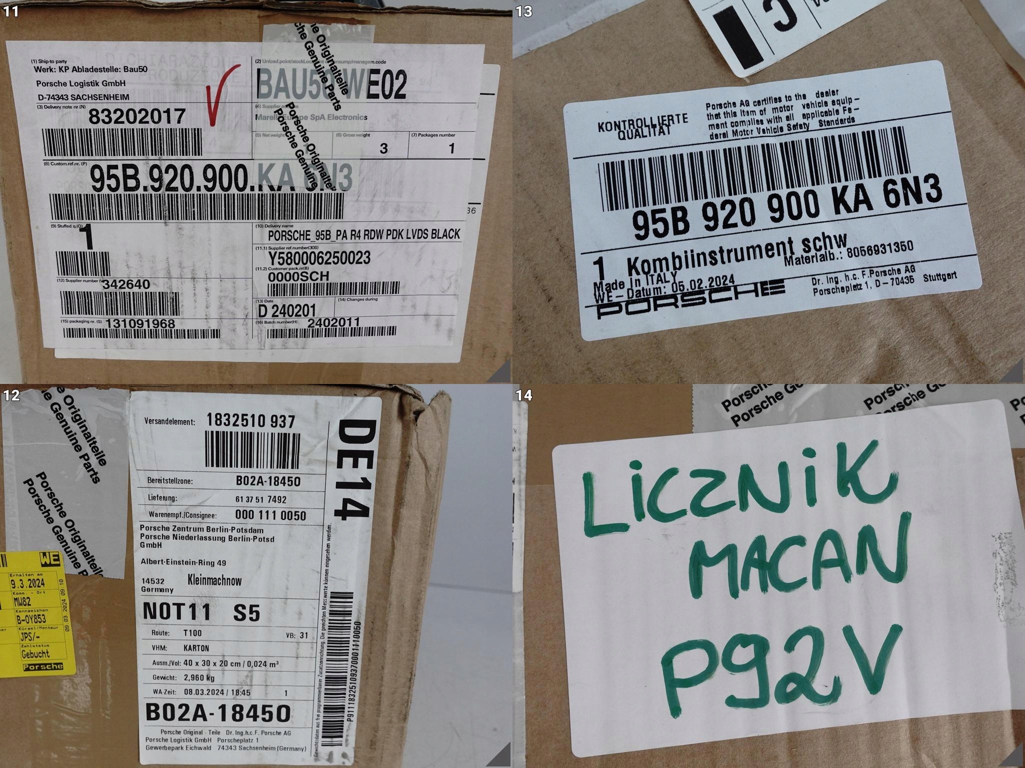 PORSCHE MACAN 95B LIFT 19- PDK LICZNIK ZEGARY WYŚWIETLACZ LCD EUROPA PORSCHE MACAN 95B LIFT 19- PDK LICZNIK ZEGARY WYŚWIETLACZ LCD EUROPA - obrazek 12