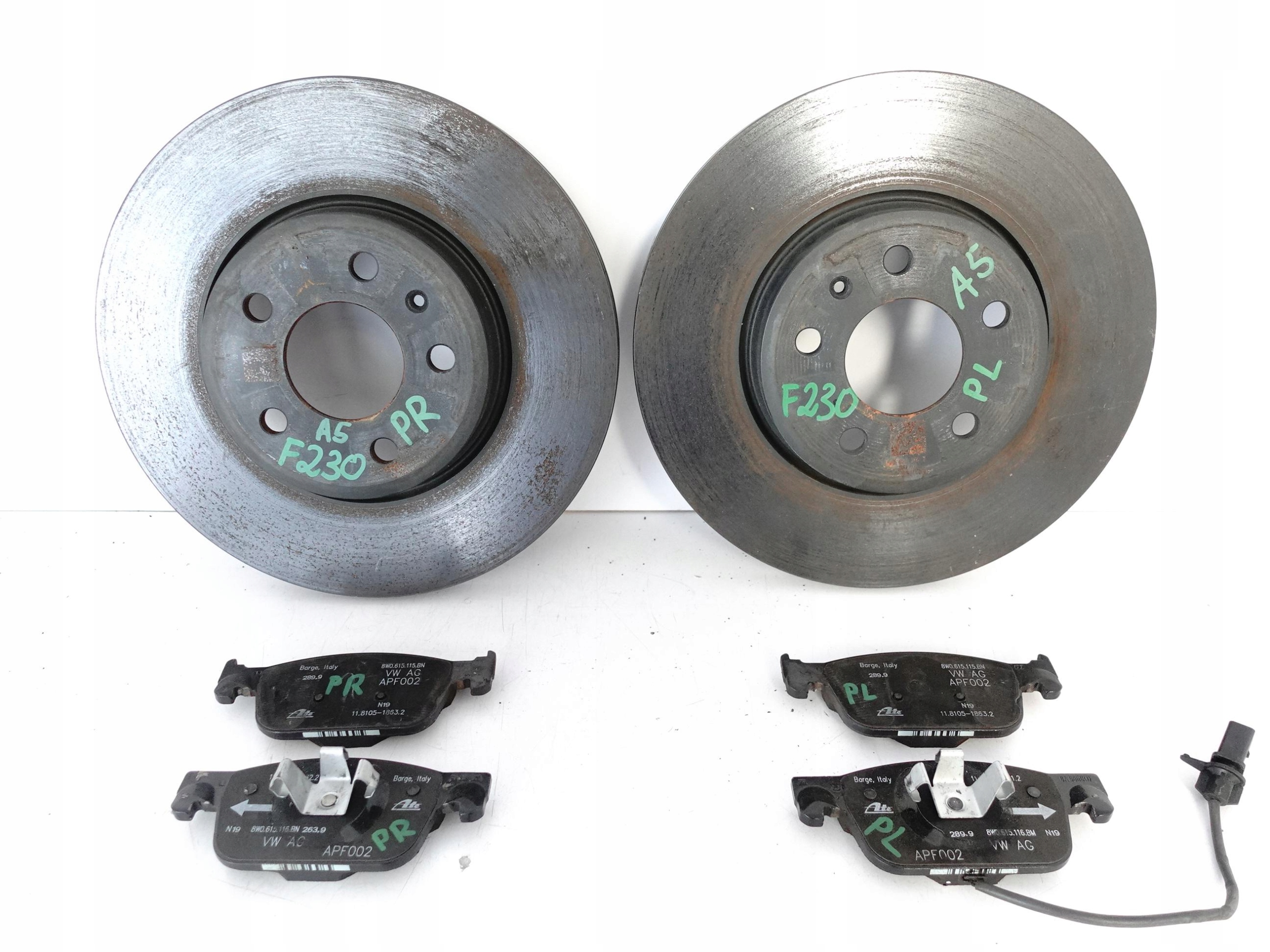 AUDI A5 S5 F5 8W6 A4 8W0 B9 TARCZE HAMULCOWE 314X25MM + KLOCKI 36 KM PRZÓD AUDI A5 S5 F5 8W6 A4 8W0 B9 TARCZE HAMULCOWE 314X25MM + KLOCKI 36 KM PRZÓD
