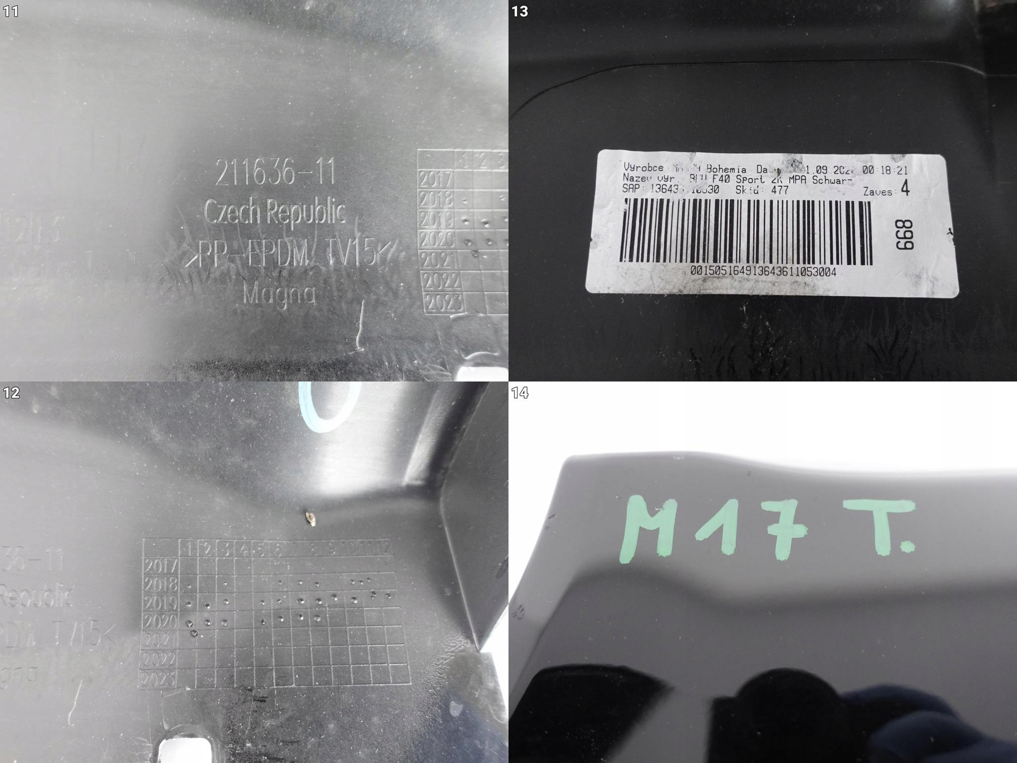 BMW 1 F40 M-PAKIET M135IX DYFUZOR SPOILER TYŁ BMW 1 F40 M-PAKIET M135IX DYFUZOR SPOILER TYŁ - obrazek 12